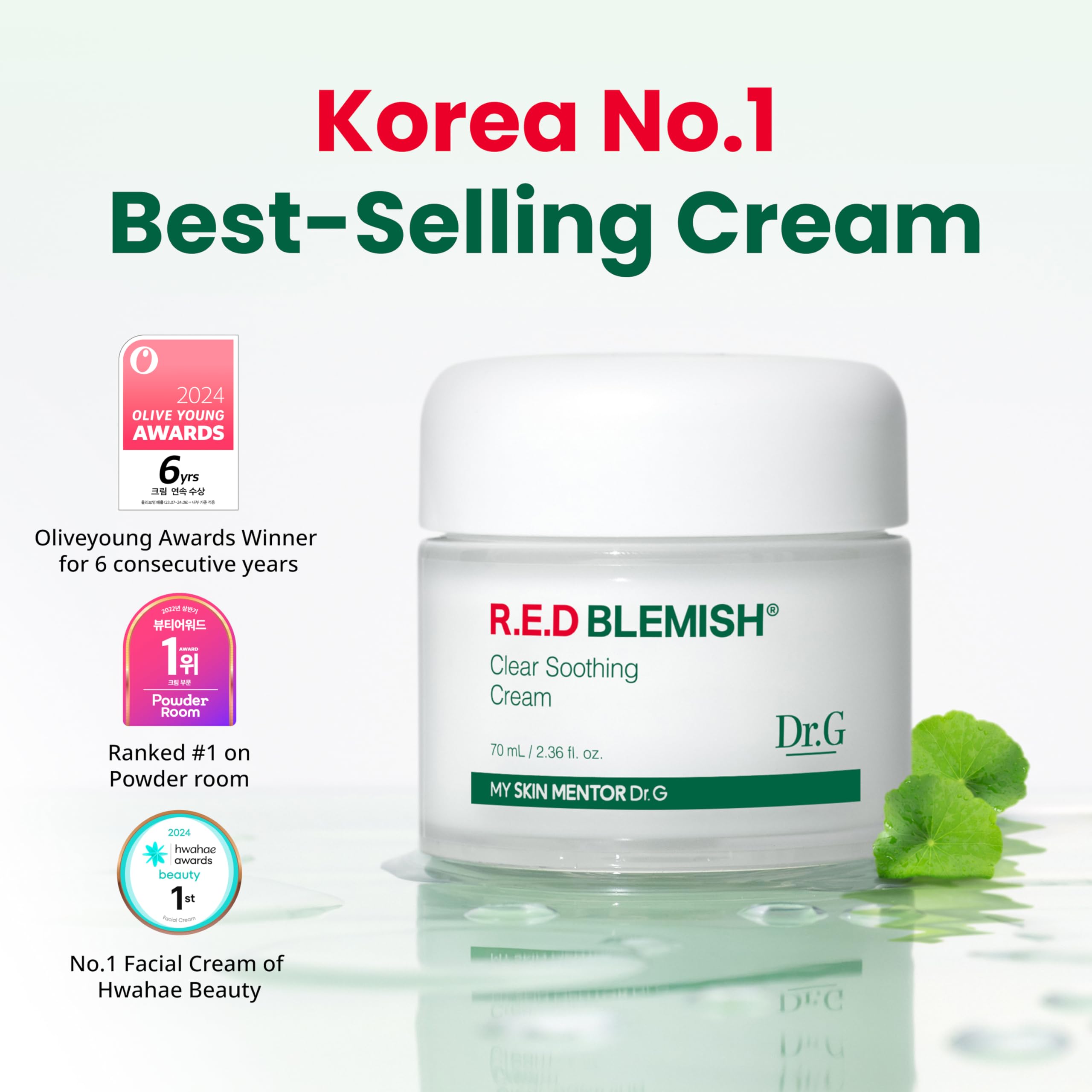 Dr. G R.E.D. Blemish Clear Soothing Cream - Calming Korean Moisturizer for Redness - Soothes Acne & Irritation Dr.G buy supplements canada