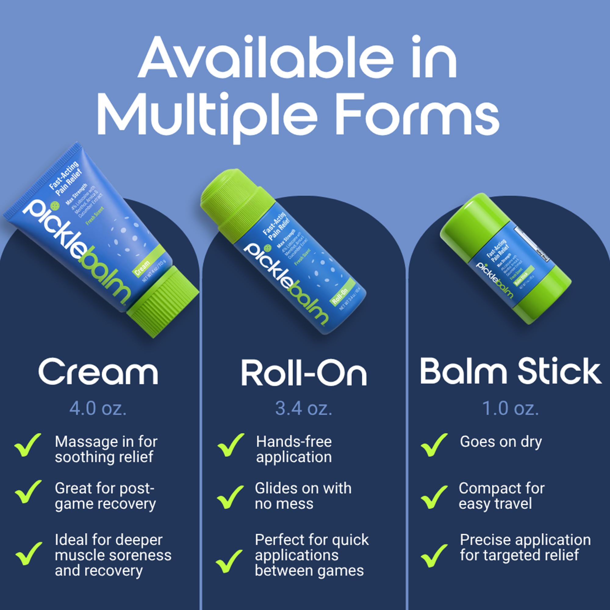 PickleBalm Pickleball Post-Game Muscle Pain Relief Cream with 4% Lidocaine, Arnica, Menthol, Cucumber Seed Extract for Shoulders, Knees, Wrists, and More, 4oz Cream PickleBalm buy supplements canada