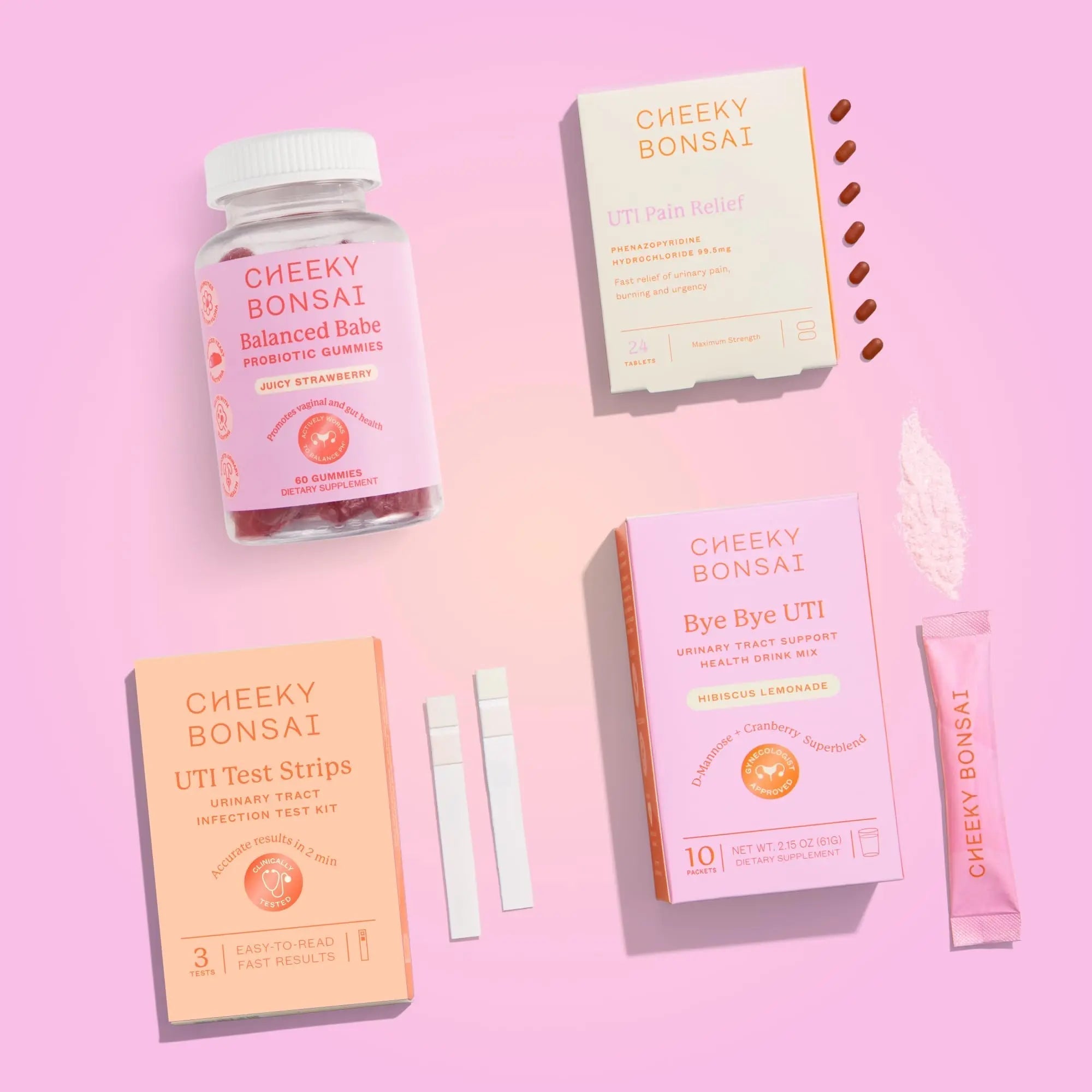 Cheeky Bonsai, Urinary Tract Infection (UTI) Test Strips, Accurate Results in 2 Minutes, Clinically Tested, Same Test Doctors Use, Easy to Read Results, 3 Count Cheeky Bonsai buy supplements canada