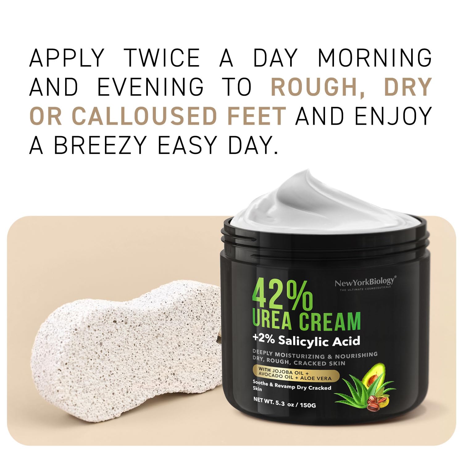 New York Biology 42% Urea Cream with 2% Salicylic Acid - Moisturizing Urea Foot Cream NEW YORK BIOLOGY THE ULTIMATE COSMECEUTICALS buy supplements canada