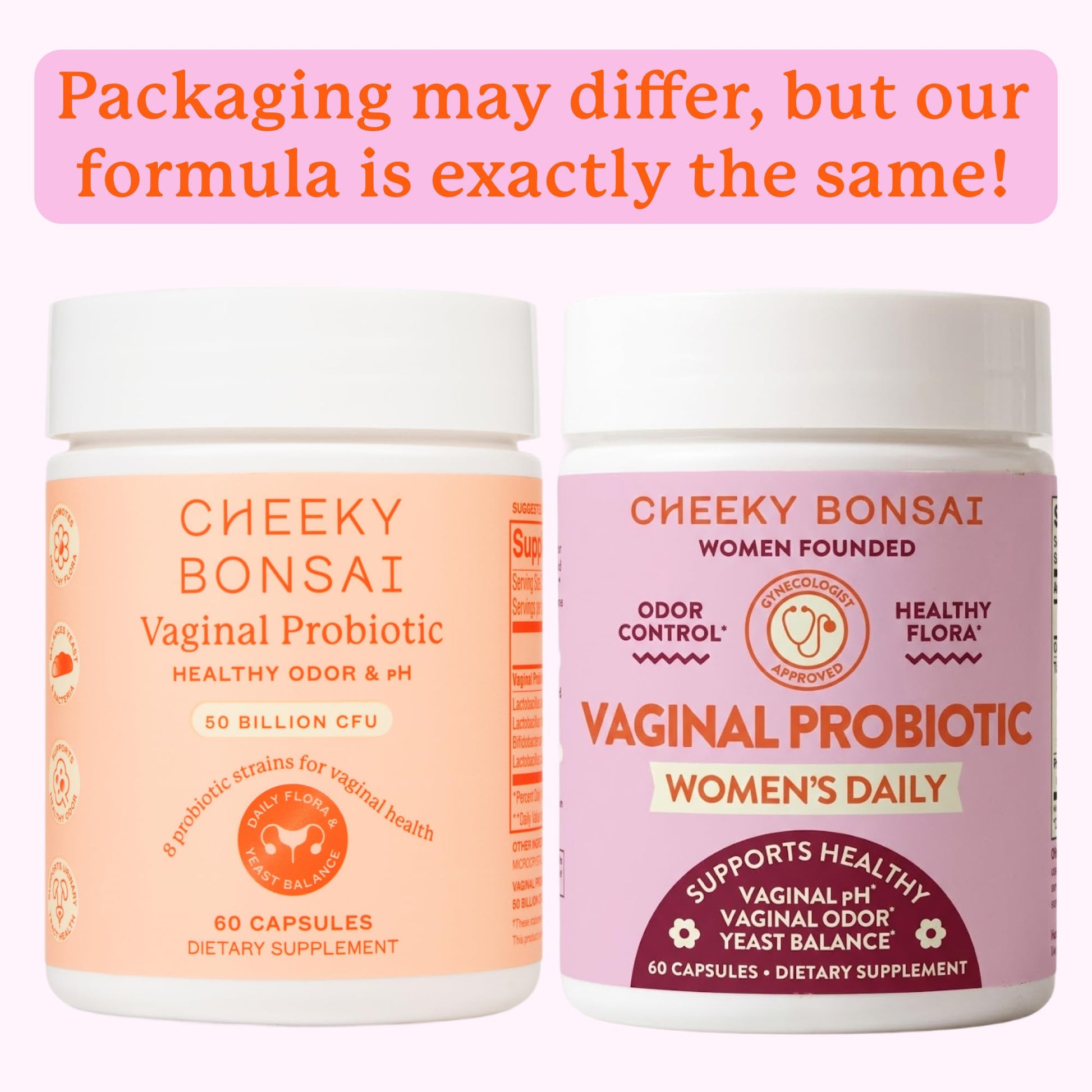 Cheeky Bonsai Vaginal Probiotic for Women pH Balance with Maximum Support 20 Billion CFU Probiotics - 8 Unique Strains for Her - Lactobacillus Blend - 60 Capsules Cheeky Bonsai buy supplements canada