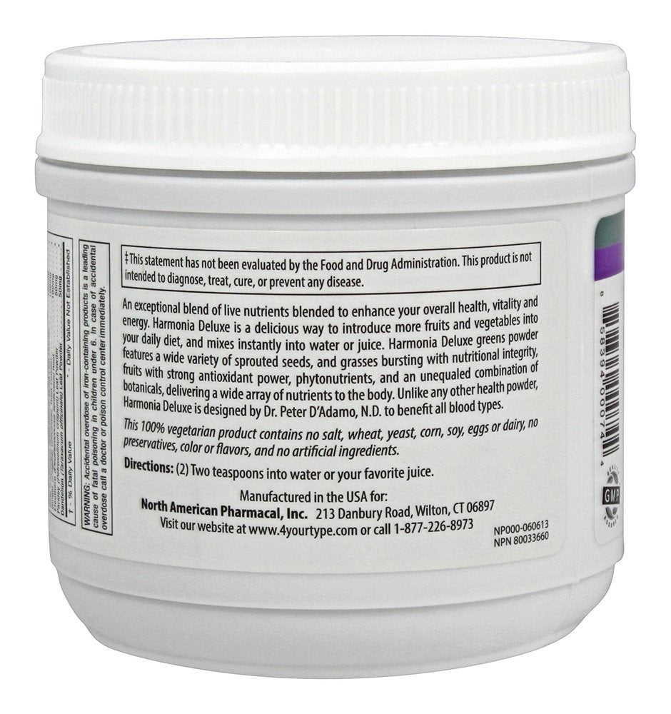 D'Adamo Personalized Nutrition Harmonia Deluxe, 7 Ounce D'Adamo Personalized Nutrition buy supplements canada