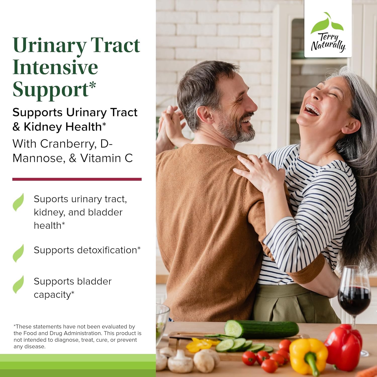 Terry Naturally Urinary Tract Intensive Support - Supplement with Cranberry for Bladder Health Support - Kidney Health Supplement with D-Mannose & Vitamin C - 60 Capsules (30 Servings) Terry Naturally buy supplements canada