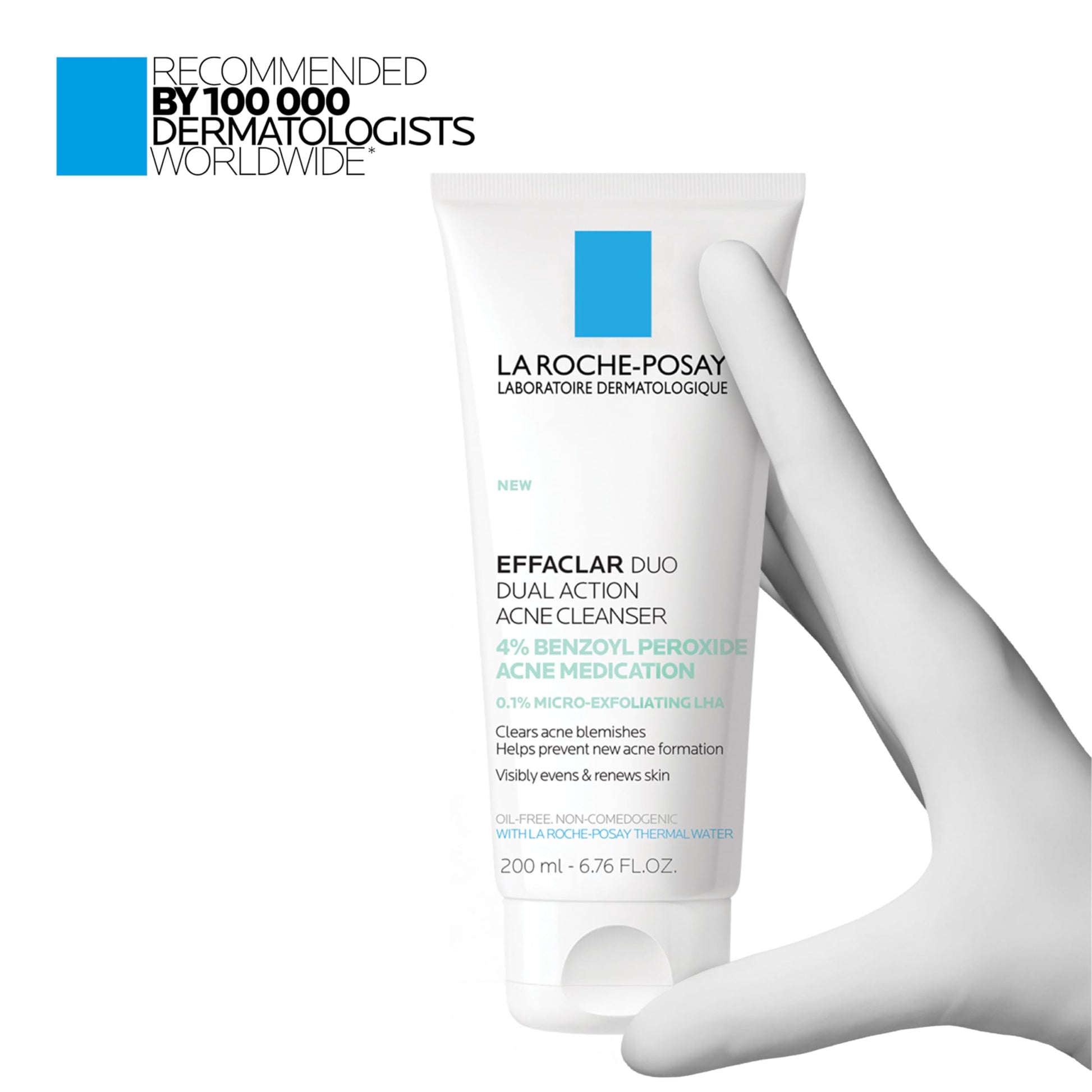 La Roche-Posay Effaclar Dual Acne Face Wash With 4% Benzoyl Peroxide & LHA Exfoliant La Roche-Posay buy supplements canada