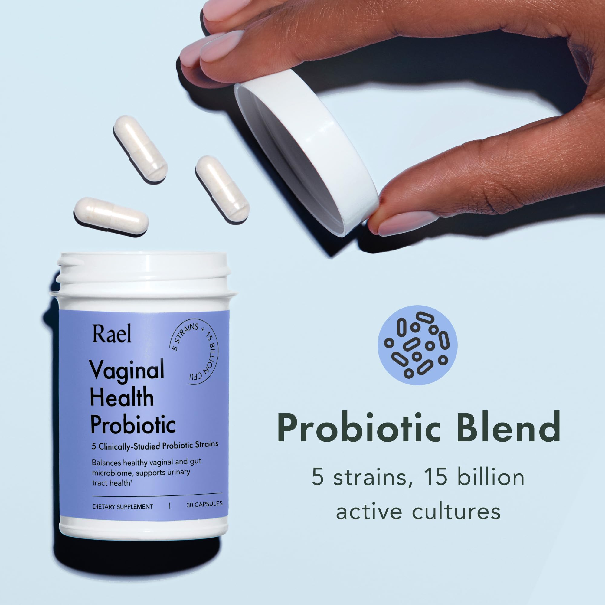 Rael Probiotics for Women - Supplements, Digestive Enzymes, Prebiotics, pH Balance, Vaginal Odor & Flora Rael buy supplements canada