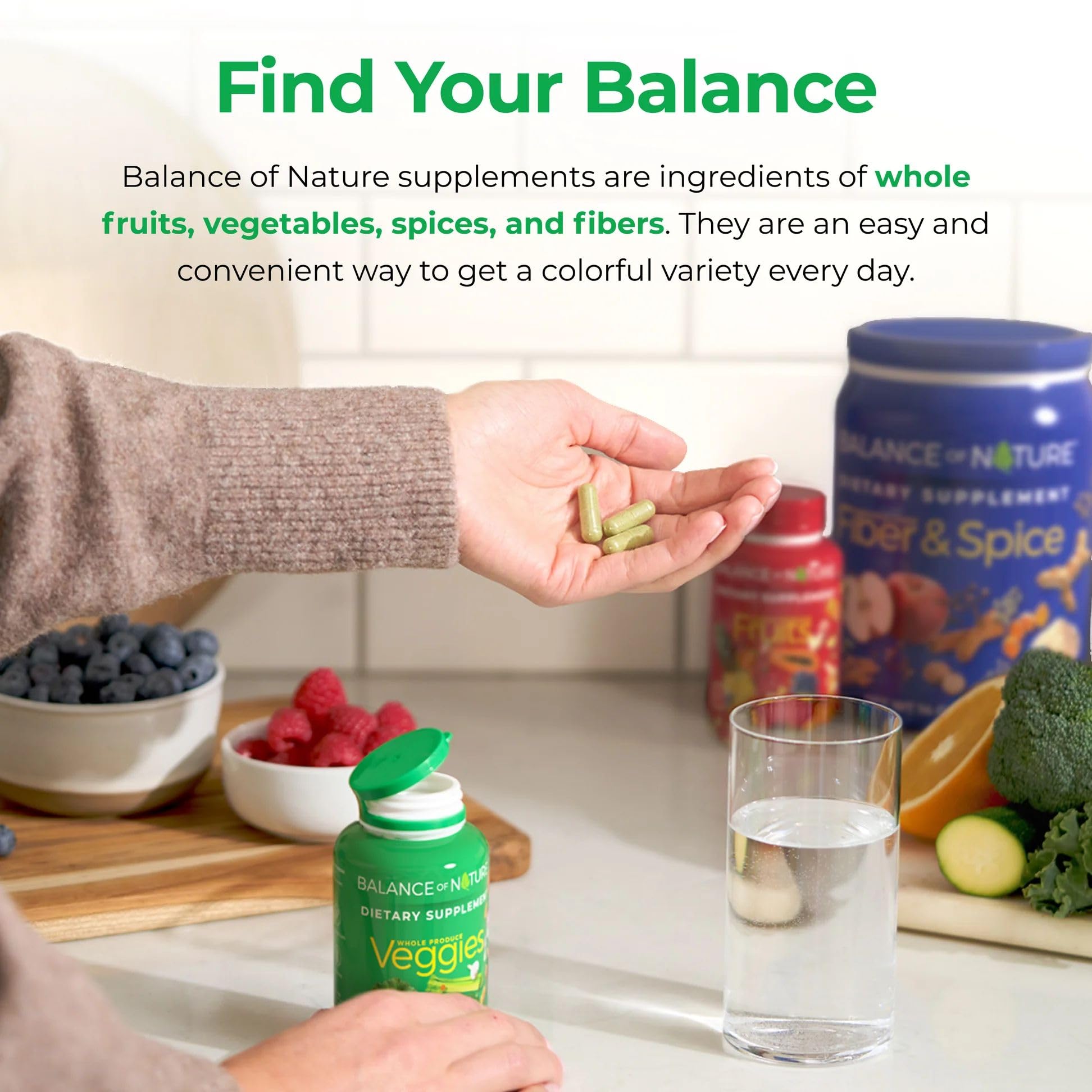 Balance of Nature Whole Veggies Supplement with Superfood Vegetables Balance of Nature buy supplements canada