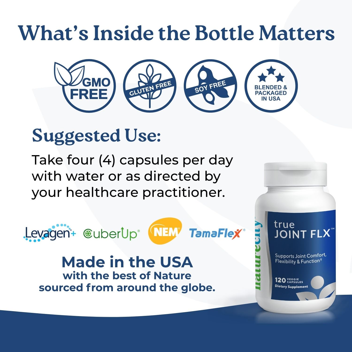 NatureCity True-Joint FLX Joint Supplement Formula (120 Capsules) | TamaFlex, NEM Eggshell Membrane, Levagen+ PEA & CuberUp | Supports Joint Comfort, Flexibility, Mobility, Function & Cartilage Health NatureCity buy supplements canada