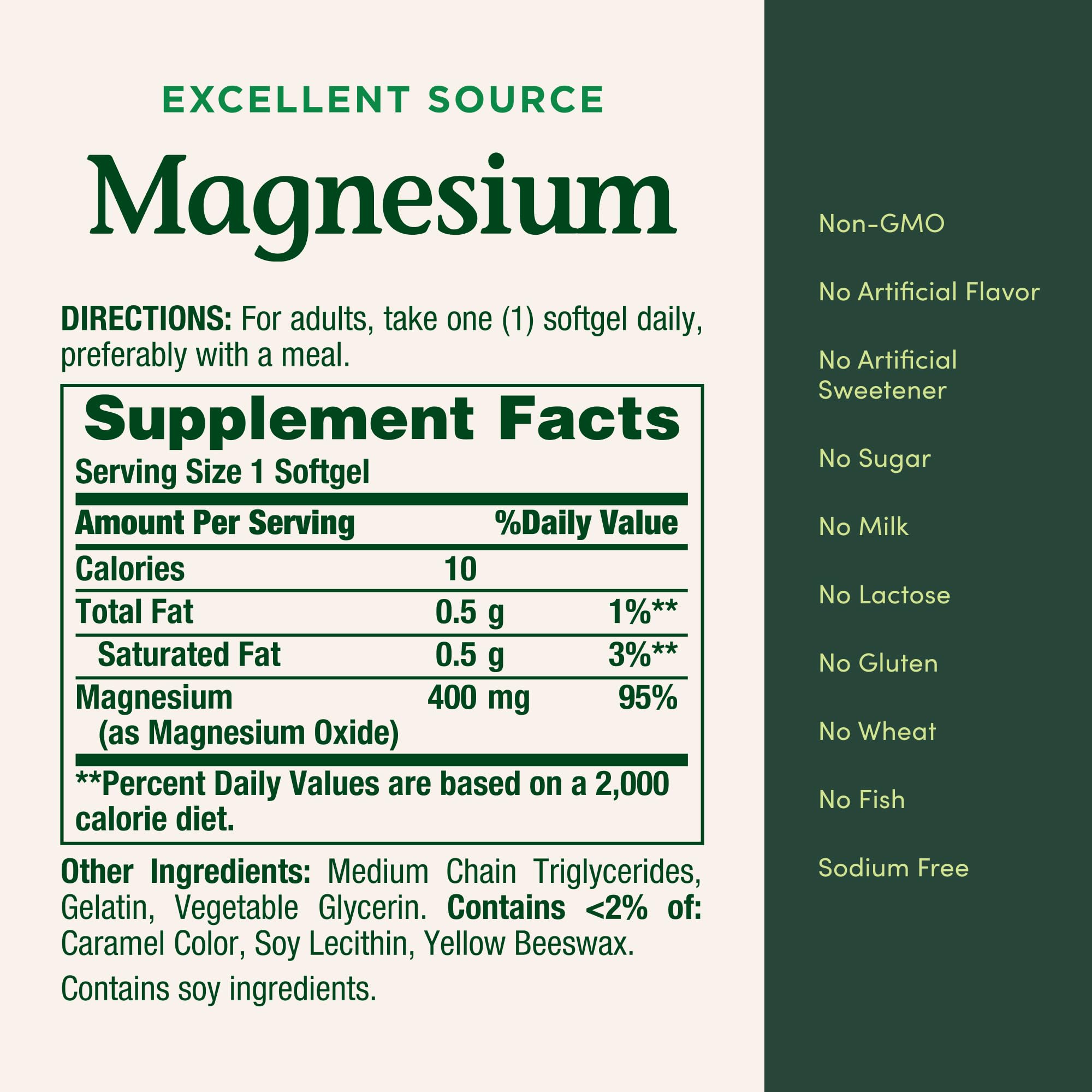 Nature's Bounty Magnesium 400 mg Softgel, Whole Body Support, Magnesium Supplements for Men and Women, Heart, Nerve & Bone Health, 75 Softgels (Pack of 1) Nature's Bounty buy supplements canada