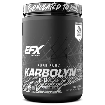 EFX Sports Karbolyn Fuel | Fast-Absorbing Carbohydrate Powder | Carb Load, Sustained Energy, Quick Recovery | Stimulant Free | 20 Servings (Neutral) EFX Sports buy supplements canada