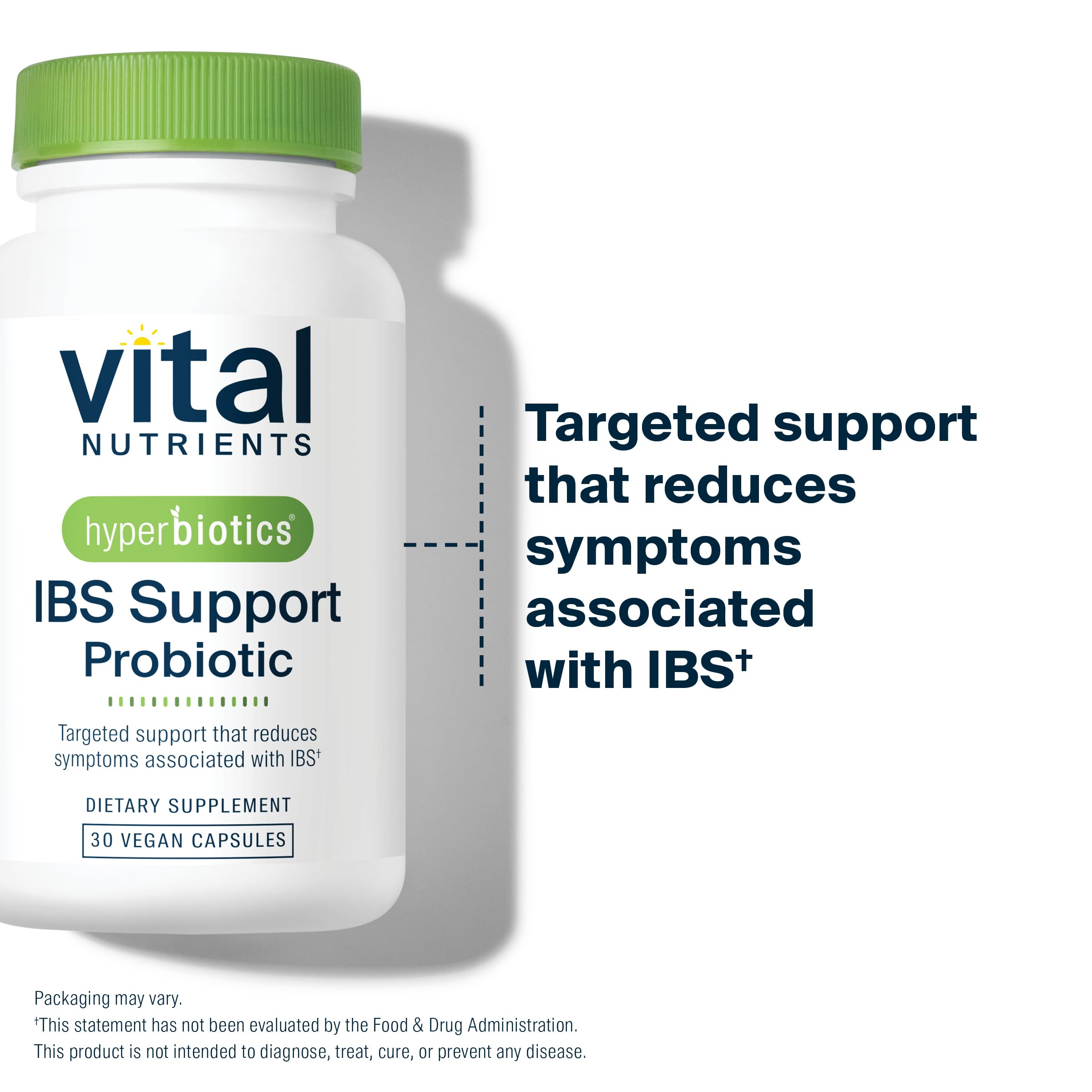 Hyperbiotics Vital Nutrients IBS Probiotic | Reduce Symptoms of IBS* | Clinically Studied Vegan probiotic for IBS Relief from Bloating, Gas, Diarrhea, & Abdominal Discomfort* | 30 Capsules Hyperbiotics buy supplements canada