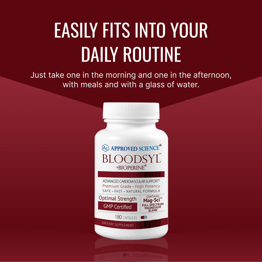 Approved Science Bloodsyl - Supports Blood Flow - Hawthorn Berry, Magnesium, BioPerine - Vegan - 180 Capsules - Pack of 1 Approved Science buy supplements canada