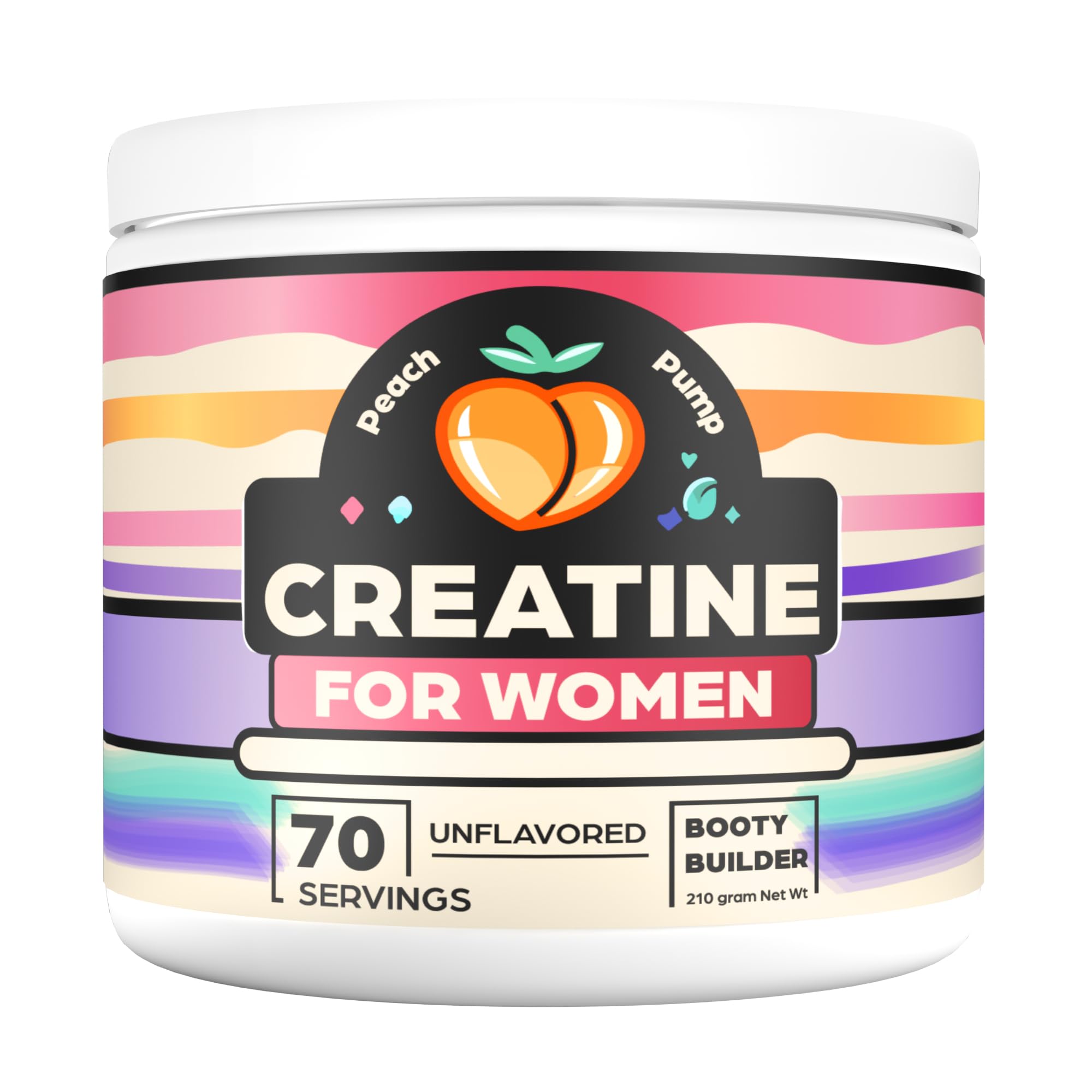 Creatine Supplement for Women's Booty Gains - Unflavored Micronized Creatine Peach Pump buy supplements canada