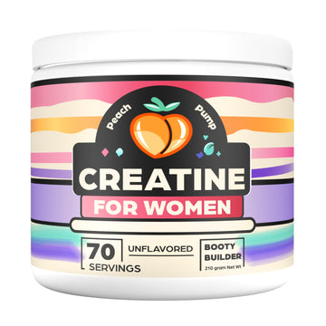 Creatine Supplement for Women's Booty Gains - Unflavored Micronized Creatine Peach Pump buy supplements canada