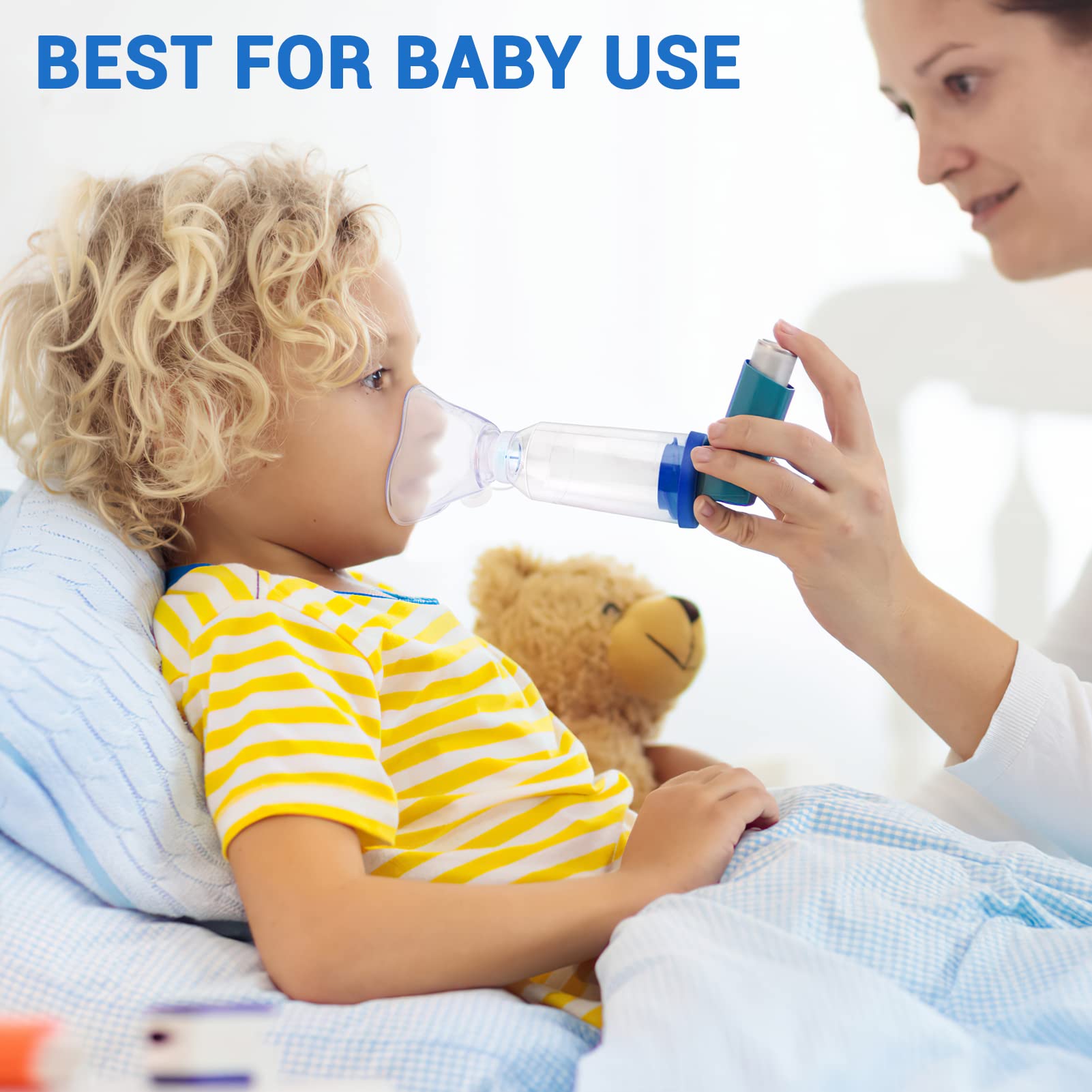 Fivepropy Handheld Spacer for Kids and Adults Includes Child Mask & Adult Blue Fivepropy buy supplements canada