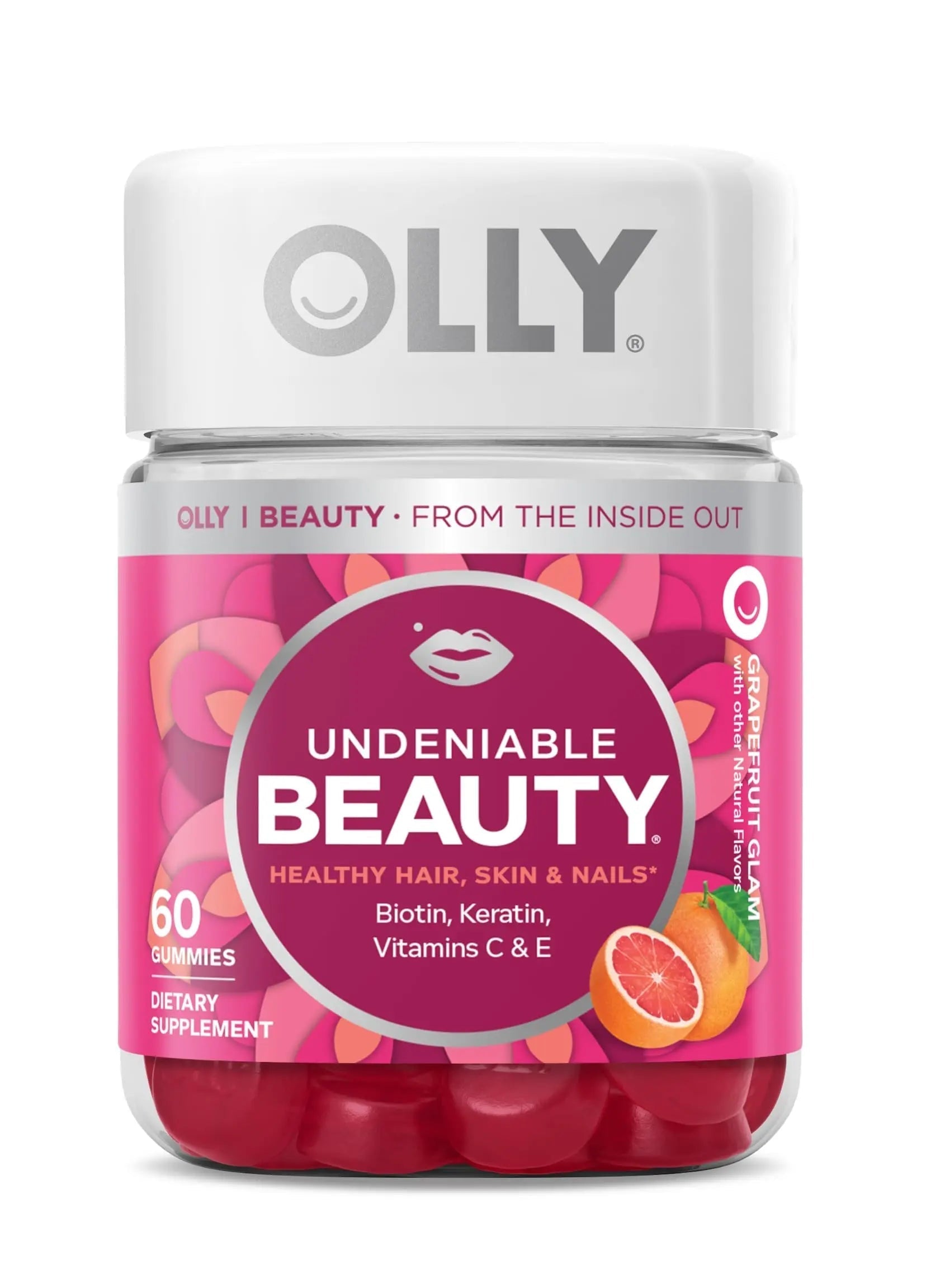OLLY Undeniable Beauty Gummy & Flawless Complexion Gummy, Clear and Healthy Skin Support, Vitamins E, A, Zinc, Chewable Supplement, Berry - 50 Count (Pack of 1) OLLY buy supplements canada