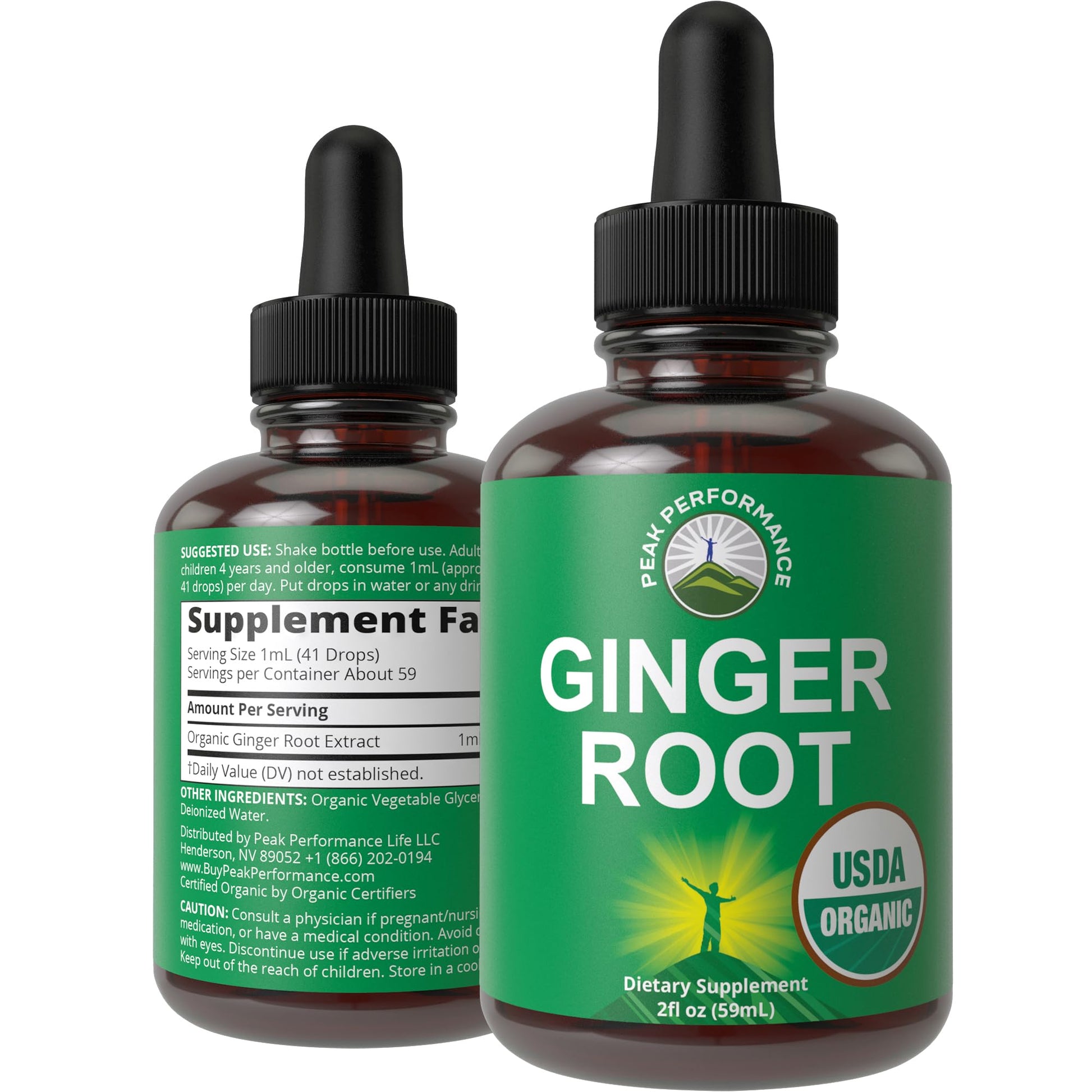 USDA Organic Ginger Root Extract Liquid Drops. Zero Sugar, Non Bitter Vegan Ginger Oil Supplement for Immune, Digestive + Gut Support. High Bioavailability, Gluten Free for Women and Men. Take Orally Peak Performance buy supplements canada