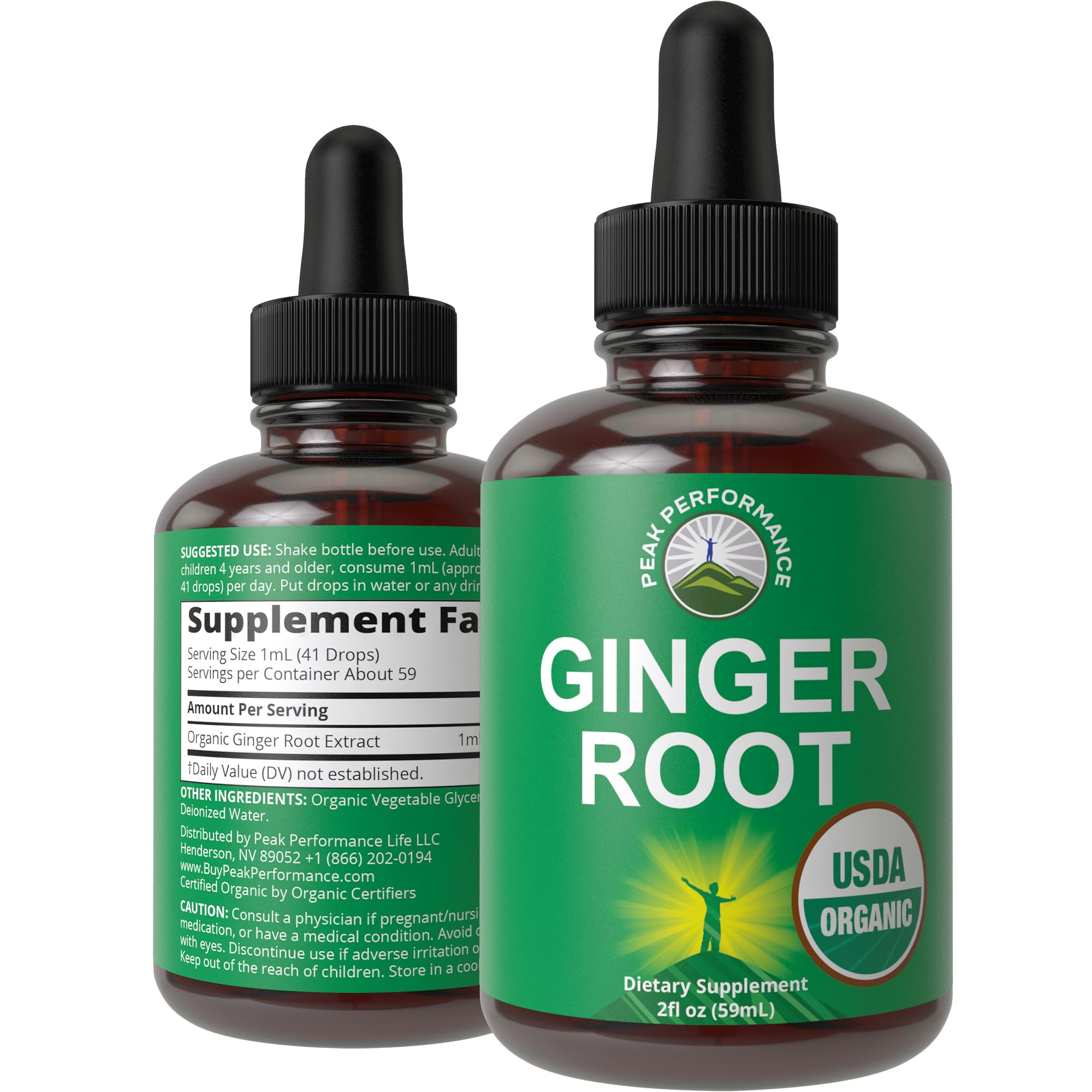 USDA Organic Ginger Root Extract Liquid Drops. Zero Sugar, Non Bitter Vegan Ginger Oil Supplement for Immune, Digestive + Gut Support. High Bioavailability, Gluten Free for Women and Men. Take Orally Peak Performance buy supplements canada