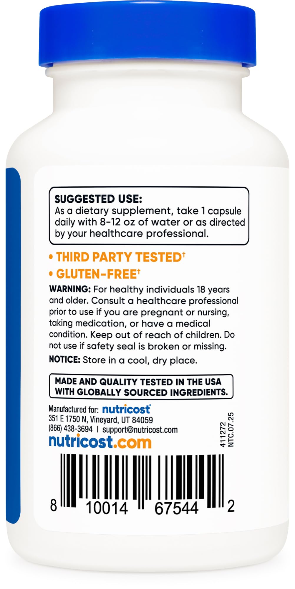 Nutricost Vitamin B2 (Riboflavin) 400mg, 120 Capsules - Gluten Free, Non-GMO Nutricost buy supplements canada