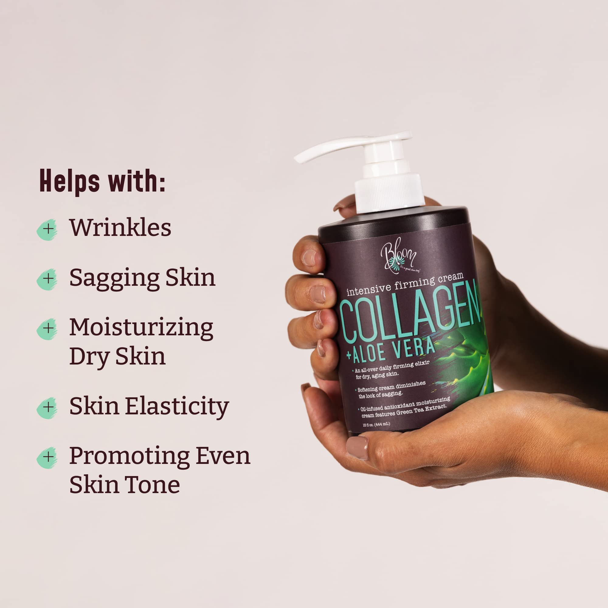 BLOOM Collagen Lotion Skin Care Firming Body Cream, Intensive Anti Aging Moisturizer BLOOM IT'S A GREAT SKIN DAY! buy supplements canada