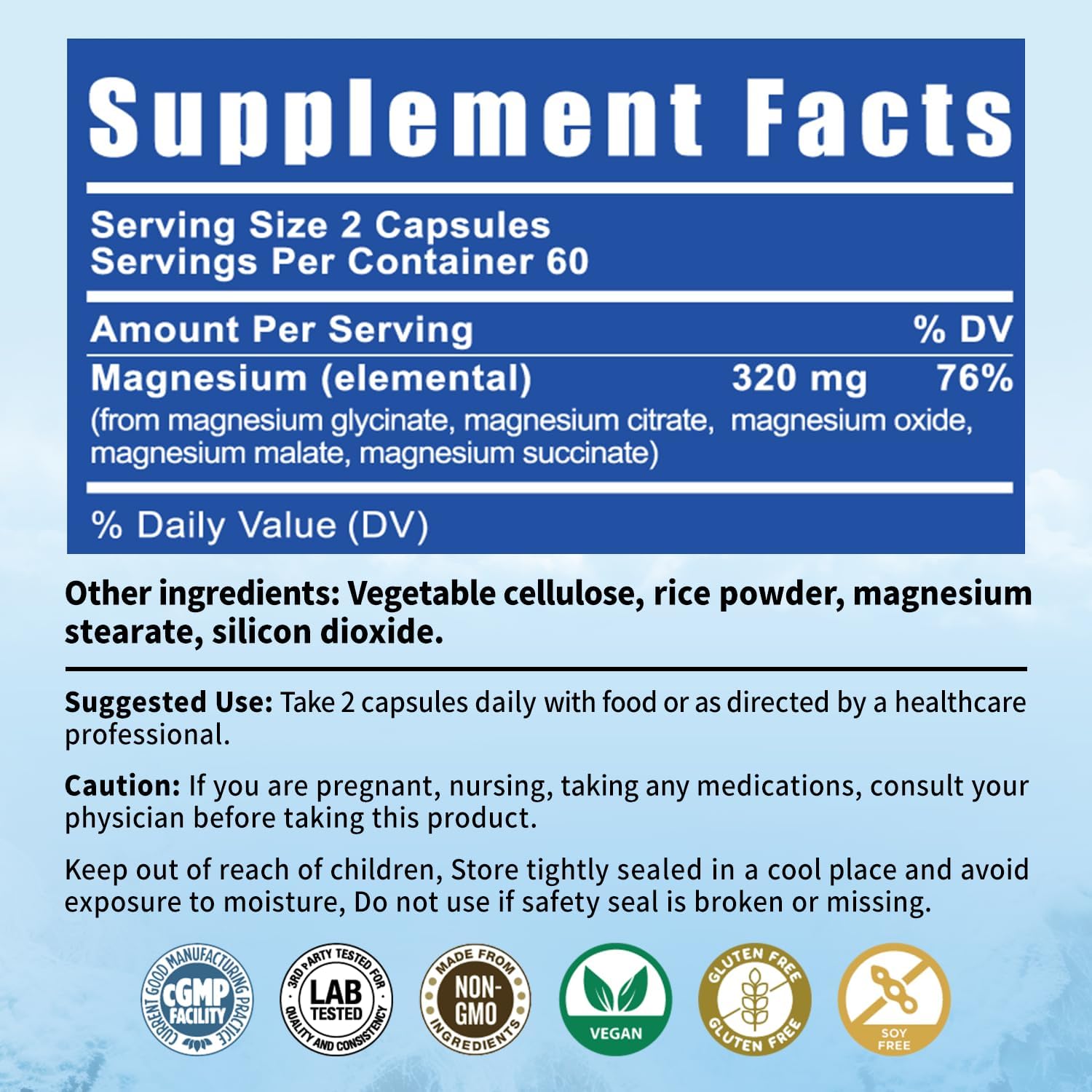 5-in-1 Magnesium Complex | 320mg of Magnesium Glycinate, Malate, Citrate… | Support for Sleep, Muscle Relaxation, and Energy Metabolism | High Absorption | Vegan, Non-GMO | 120 Capsules BioBenevo buy supplements canada
