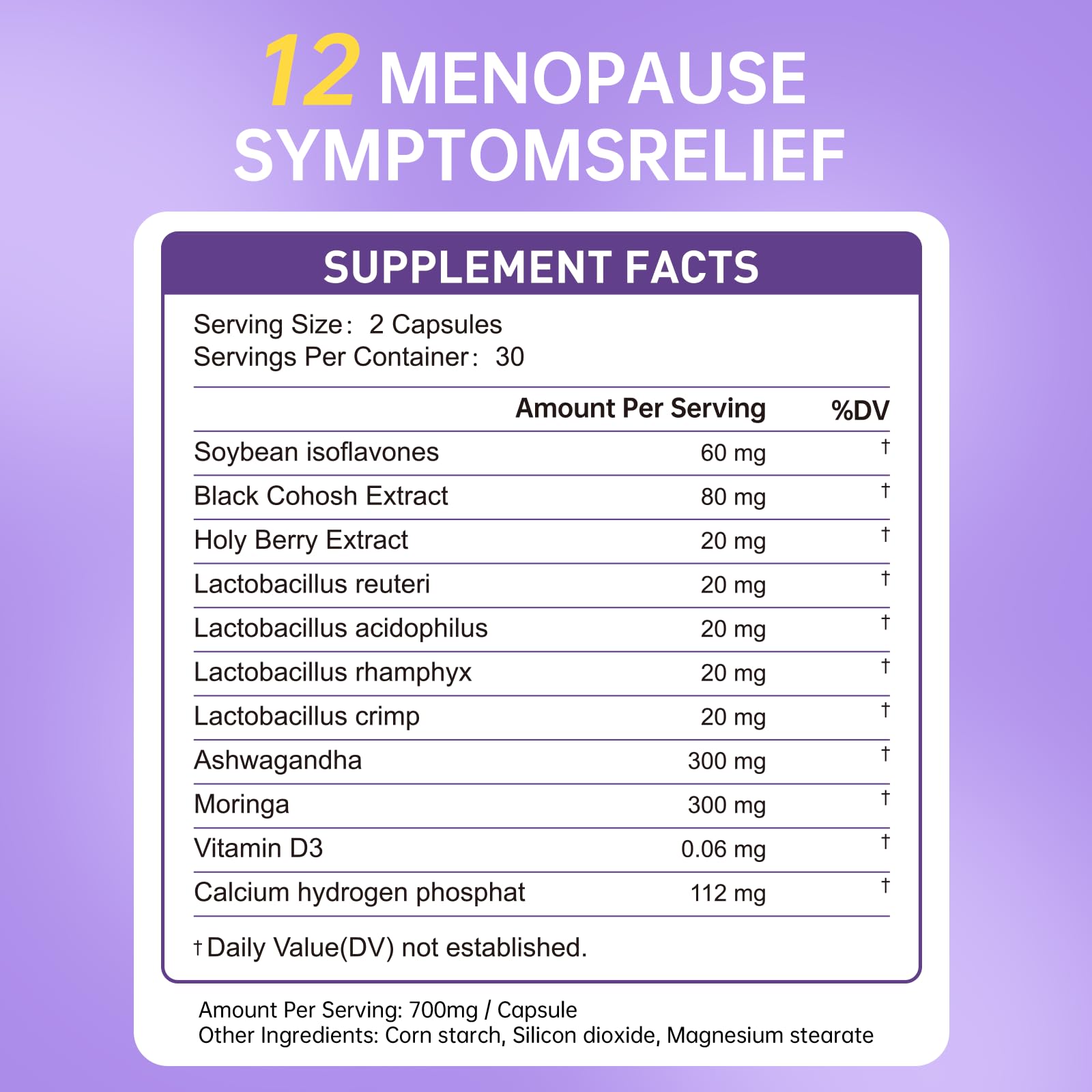 Natener Menopause Supplement for Women, Relieves 12 Menopausal Symptoms* | Black Cohosh + Soy Isoflavones + Ashwagandha + Moringa | for Alleviate Hot Flashes*, Night Sweats*, Weight* & Mood Swings* Natener buy supplements canada