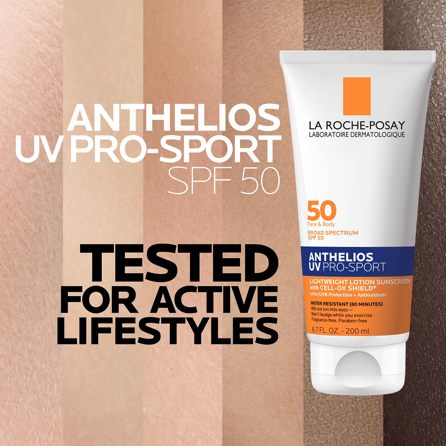 La Roche-Posay Anthelios UV Pro-Sport SPF 50 Sunscreen for Face & Body, Water & Sweat Resistant with Non-Drip Formula, Invisible Broad Spectrum Sunscreen Lotion La Roche-Posay buy supplements canada