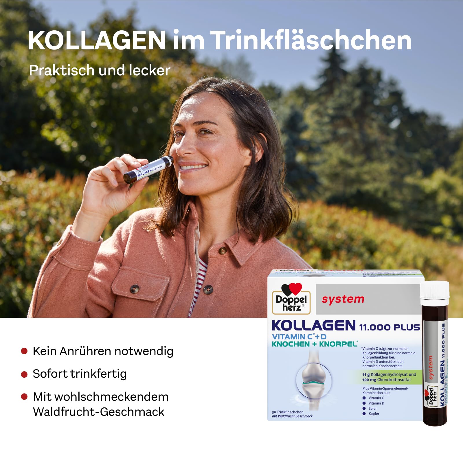 Doppelherz collagen 11,000 ampoules, 30 x 25 ml, PZN:7625039 My Store buy supplements canada