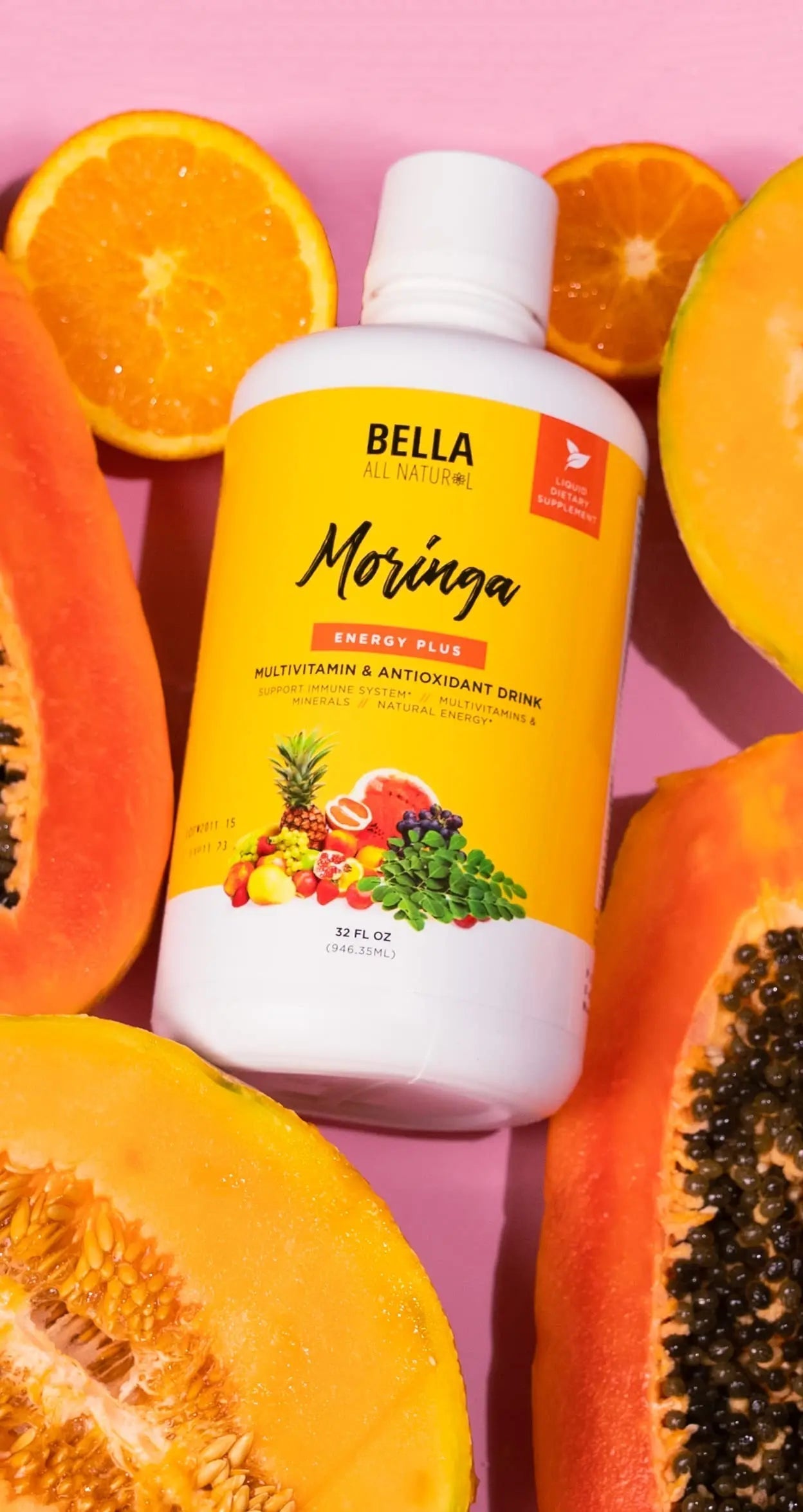 Bella All Natural Moringa Juice Energy Plus - Multivitamin and Antioxidant Drink - 32oz Bella All Natural buy supplements canada