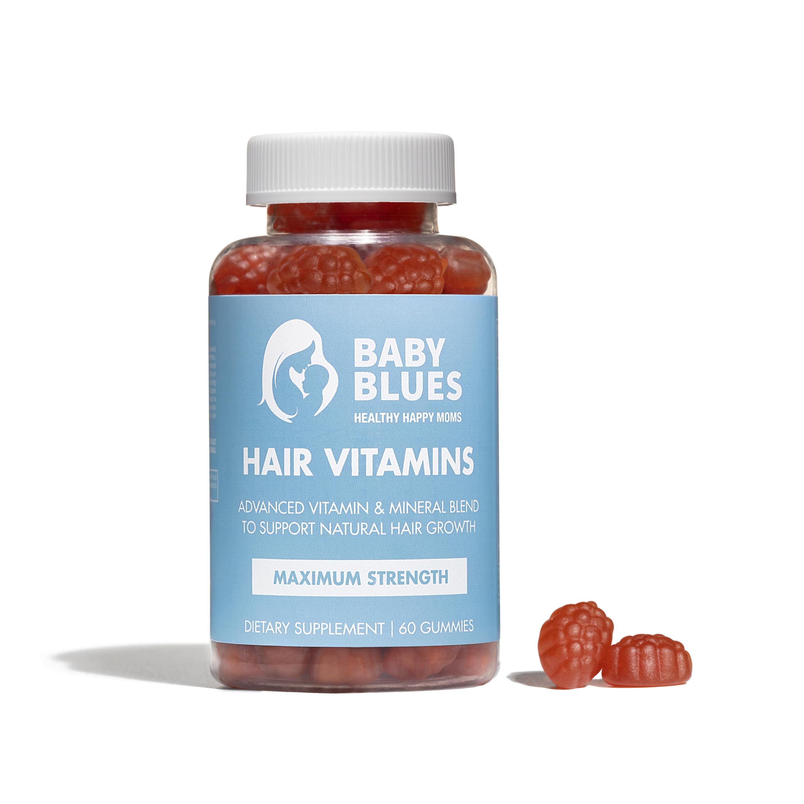 Baby Blues Postpartum Hair Loss Vitamins - Passion Fruit Gummies with Biotin, Collagen, & Folate Baby Blues buy supplements canada