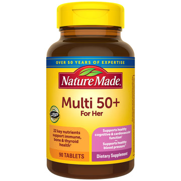 Nature Made Multivitamin For Women 50+ No Iron, Multivitamins for Women 50 Plus, Daily Nutritional Support, Nature Made Multi Vitamins, 90 Tablets, 90 Day Supply Nature Made buy supplements canada