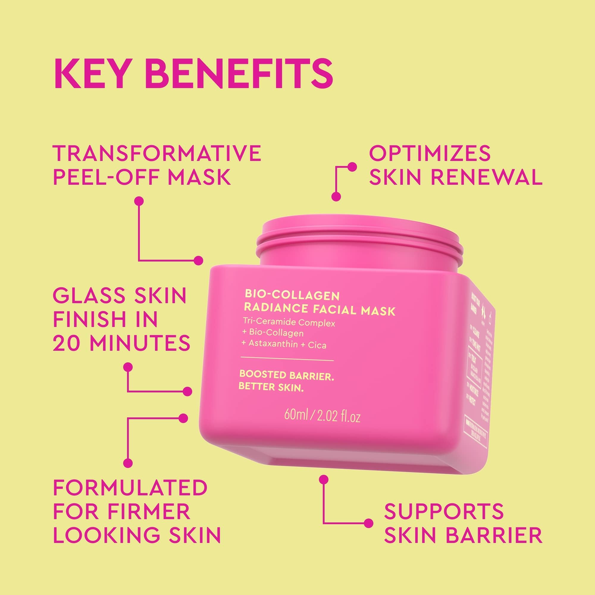 BYOMA Bio-Collagen Radiance Facial Mask - Transformative Liquid Sheet Mask for Glass Skin - Instant radiance, Visibly Improved Elasticity BYOMA buy supplements canada