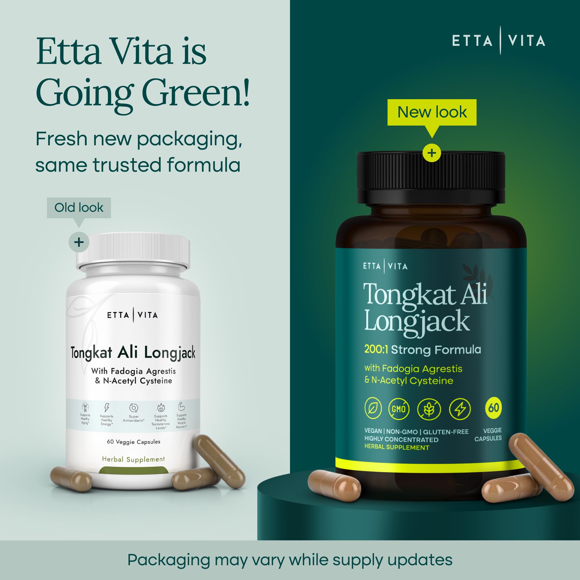 Potent Longjack - Tongkat Ali & Fadogia Agrestis Supplement for Men & Womens Energy, T Support, Lean Muscle Growth & Recovery, Hormonal Balance, Pre-Workout with Vegan NAC Liver Detox & Cleanse Etta Vita buy supplements canada