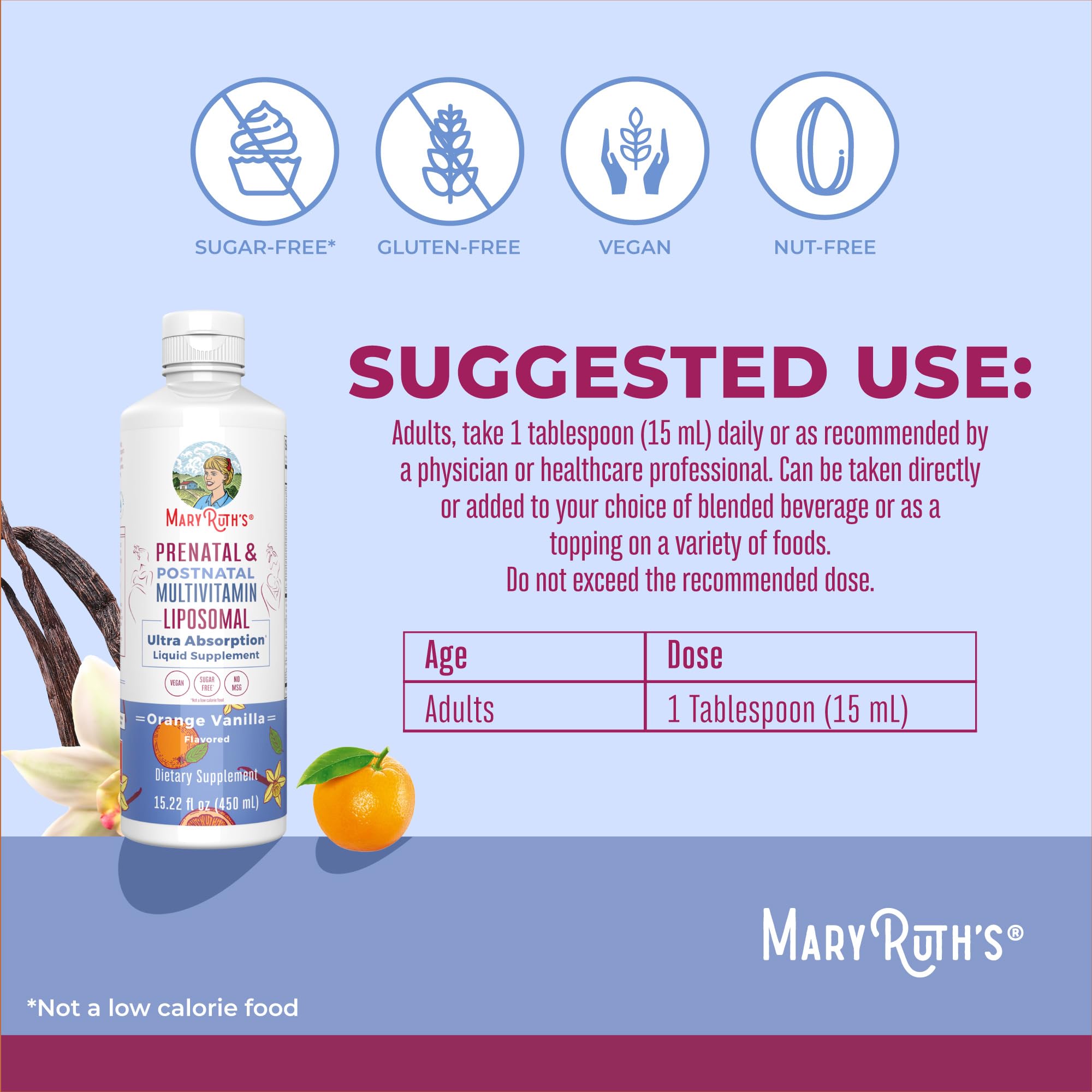 MaryRuth Organics Prenatal & Postnatal Multivitamin for Women | Sugar Free | Formulated for Pre-Conception, Pregnancy & Nursing | Prenatal Vitamins | Vegan | Non-GMO | Gluten Free | 30 Servings MARYRUTH'S buy supplements canada