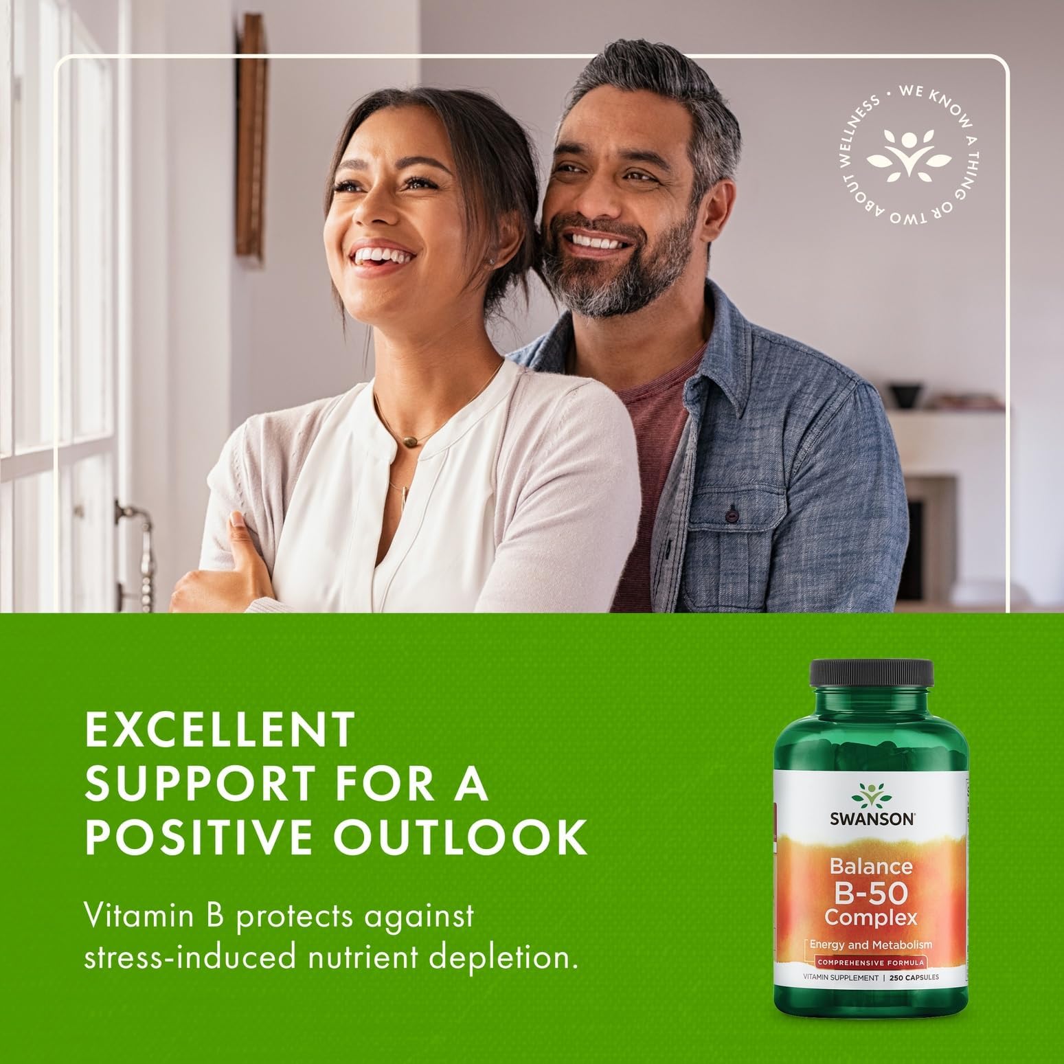 Swanson Balance B-50 High-Potency B Vitamin Complex for Busy Adults Seeking Immune, Heart, and Nervous System Support (250 Capsules) Swanson buy supplements canada