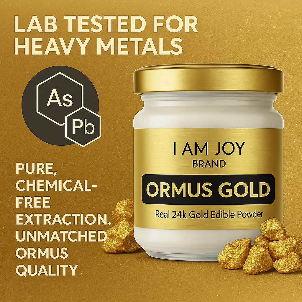 I Am Joy co. Pure Ormus White Gold Powder Monoatomic M-State 24k 99.99% | No Plastic, No Lye, No Dyes, No Fillers | 22 Grams I Am Joy co. buy supplements canada