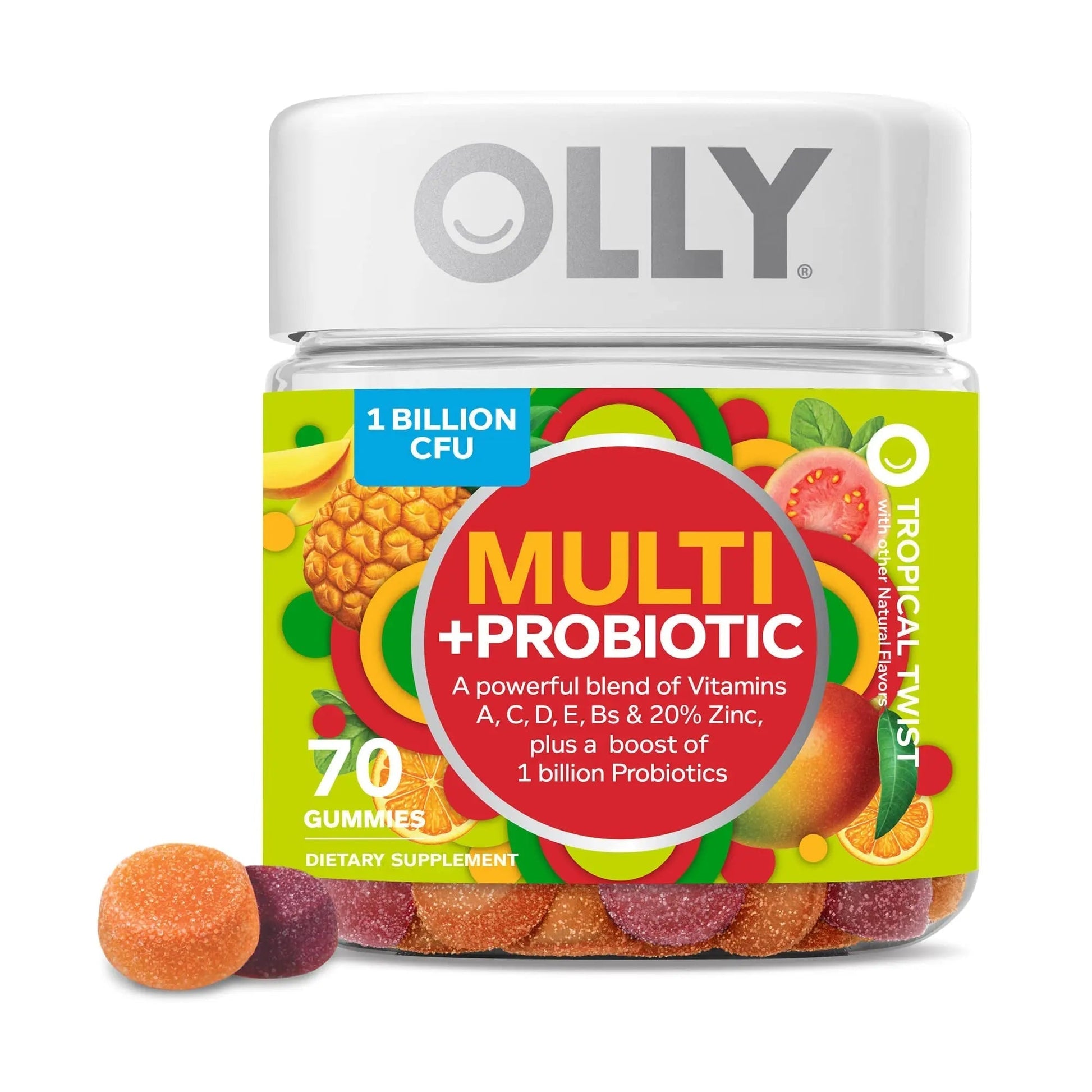 OLLY Multi + Probiotic Adult Multivitamin Gummy, 1 Billion CFUs, Digestive and Immune Support & Probiotic + Prebiotic Gummy OLLY buy supplements canada