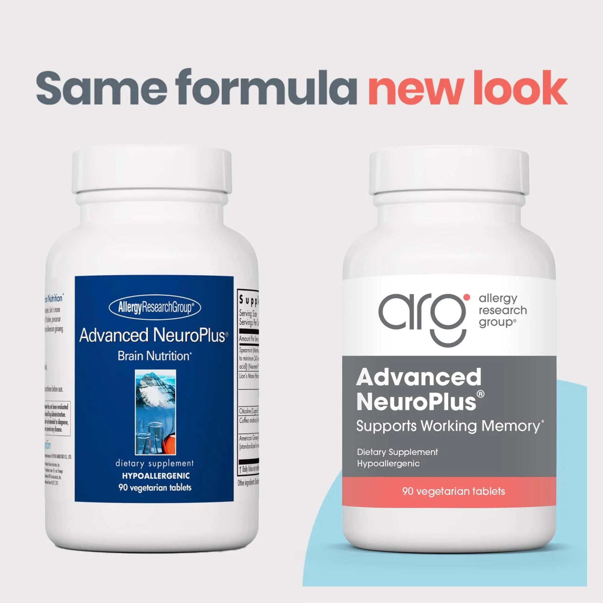 Allergy Research Group Advanced NeuroPlus - Nootropic Formula with Spearmint Extract, Lions Mane & Citicoline - Supports Working Memory Focus & Cognitive Function - 30 Servings - 90 Tablets Allergy Research Group buy supplements canada