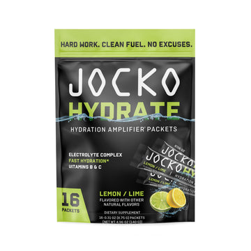 Jocko Fuel Packets Low Sugar - Hydration Amplifier Packets for Recovery, Dehydration, & Exercise - with Vitamins B6, B12 & C (16 Packets) Lemon Lime Jocko Fuel buy supplements canada