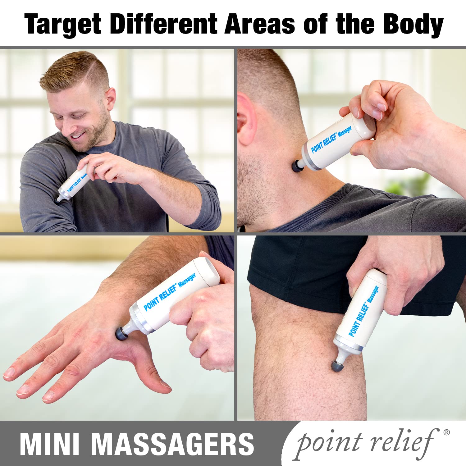 Point Relief 14-1050 Mini Massager for Handheld Targeted Massage Therapy Relieve Muscle Pain Point Relief buy supplements canada