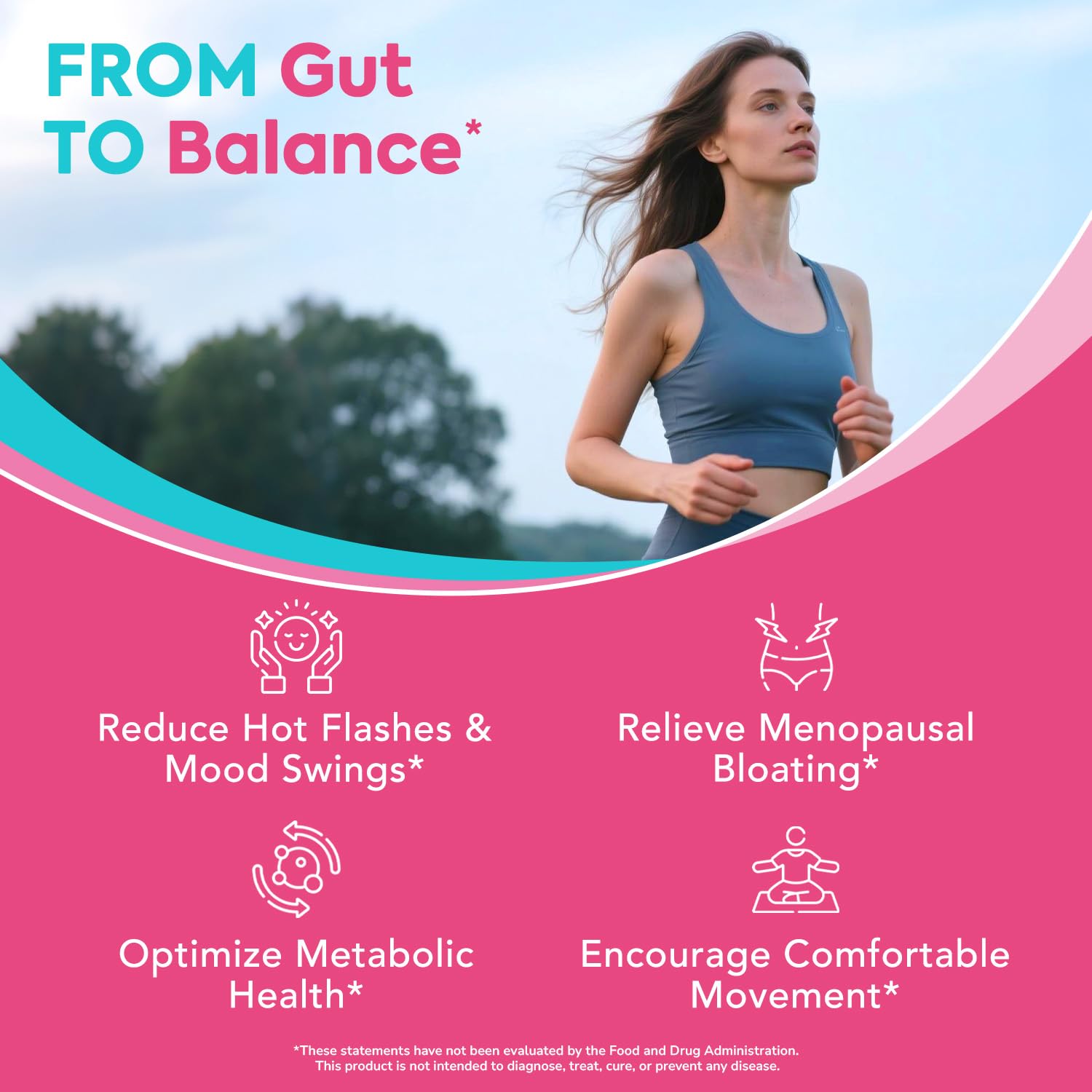 Surebounty Menopause Probiotic Supplement for Women, 70 Billion CFU, with Akkermansia Muciniphila, Vitamins B6 & D3, Botanicals, for Hormone Balance, Hot Flashes, Night Sweats, Gut Health, 60 Capsules Surebounty buy supplements canada