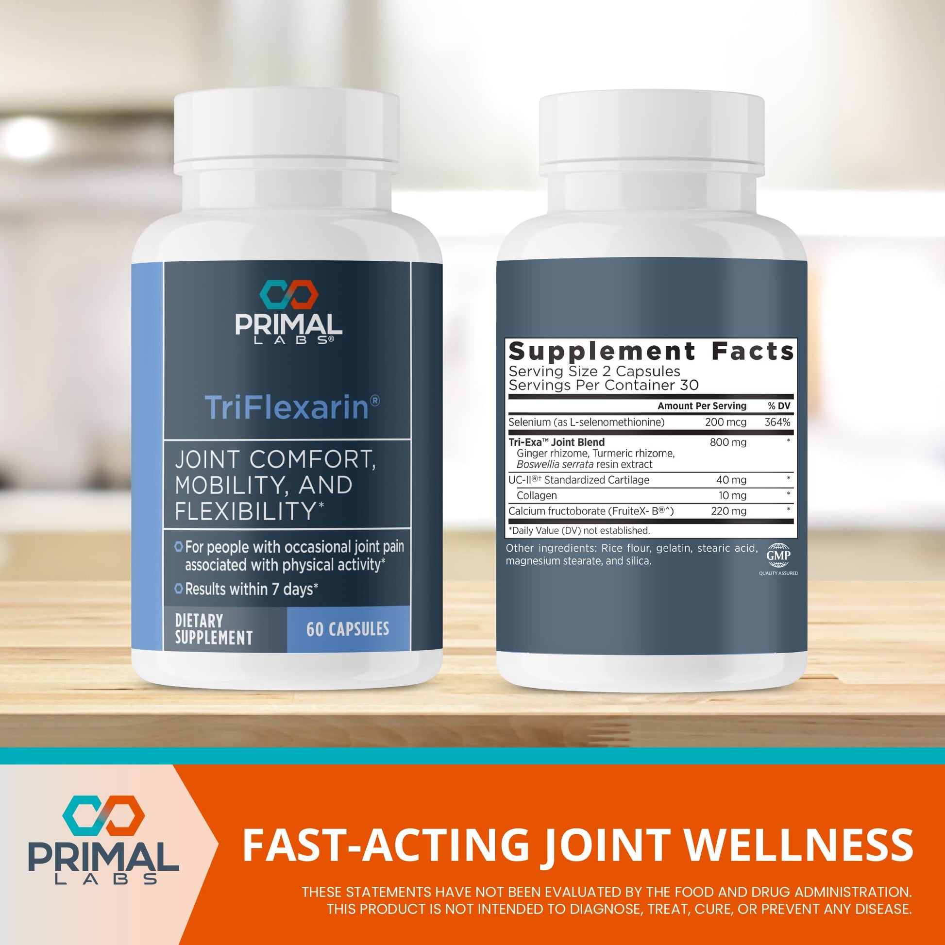 TriFlexarin Joint Support Supplement with FruiteX-B for Joint Comfort and Mobility Primal Labs buy supplements canada