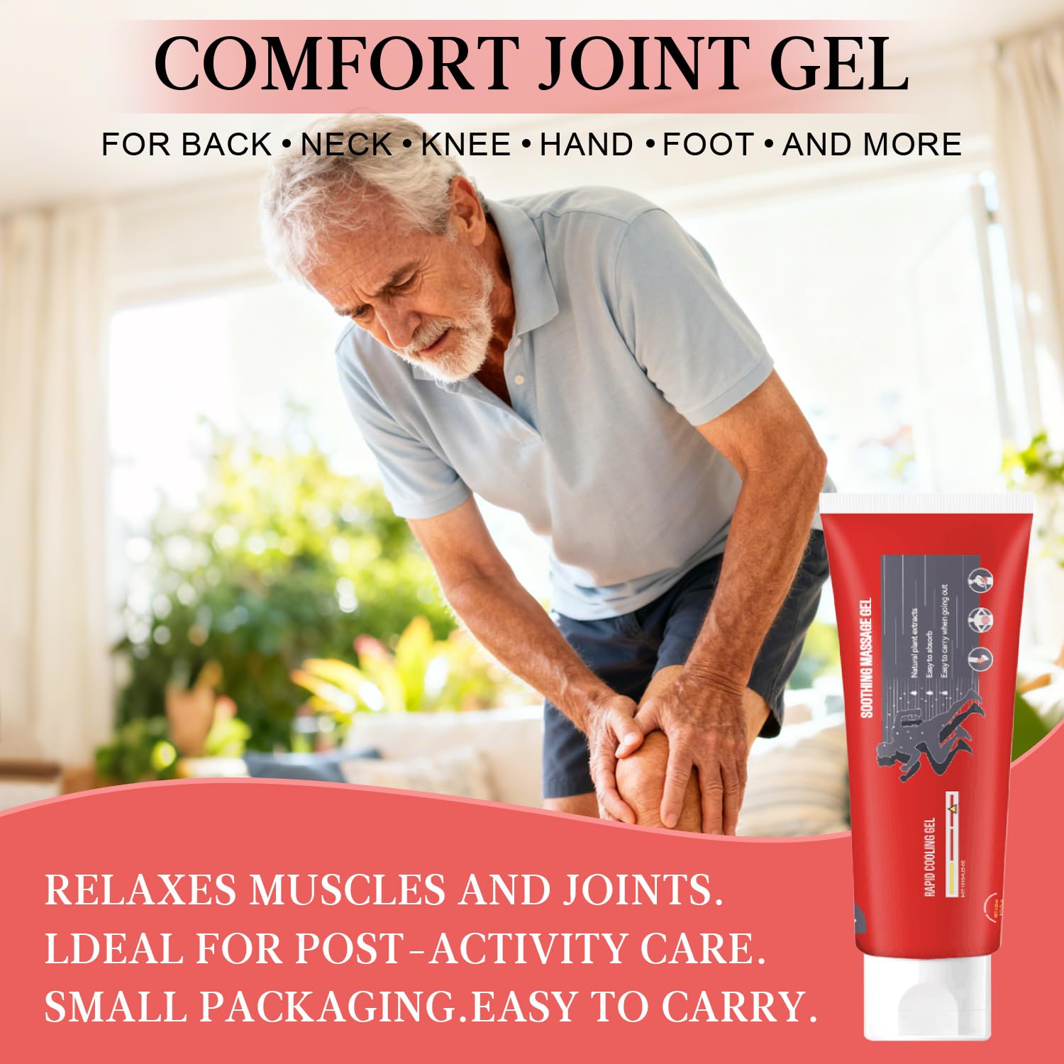 Joint Gel, Soothing Massage Cream, Joint Soothing Comfort Gel for Back, Neck, Keen, Muscle, and Foot, Absorb Quickly, Natural and Non-Greasy, 4.23OZ Josmon buy supplements canada