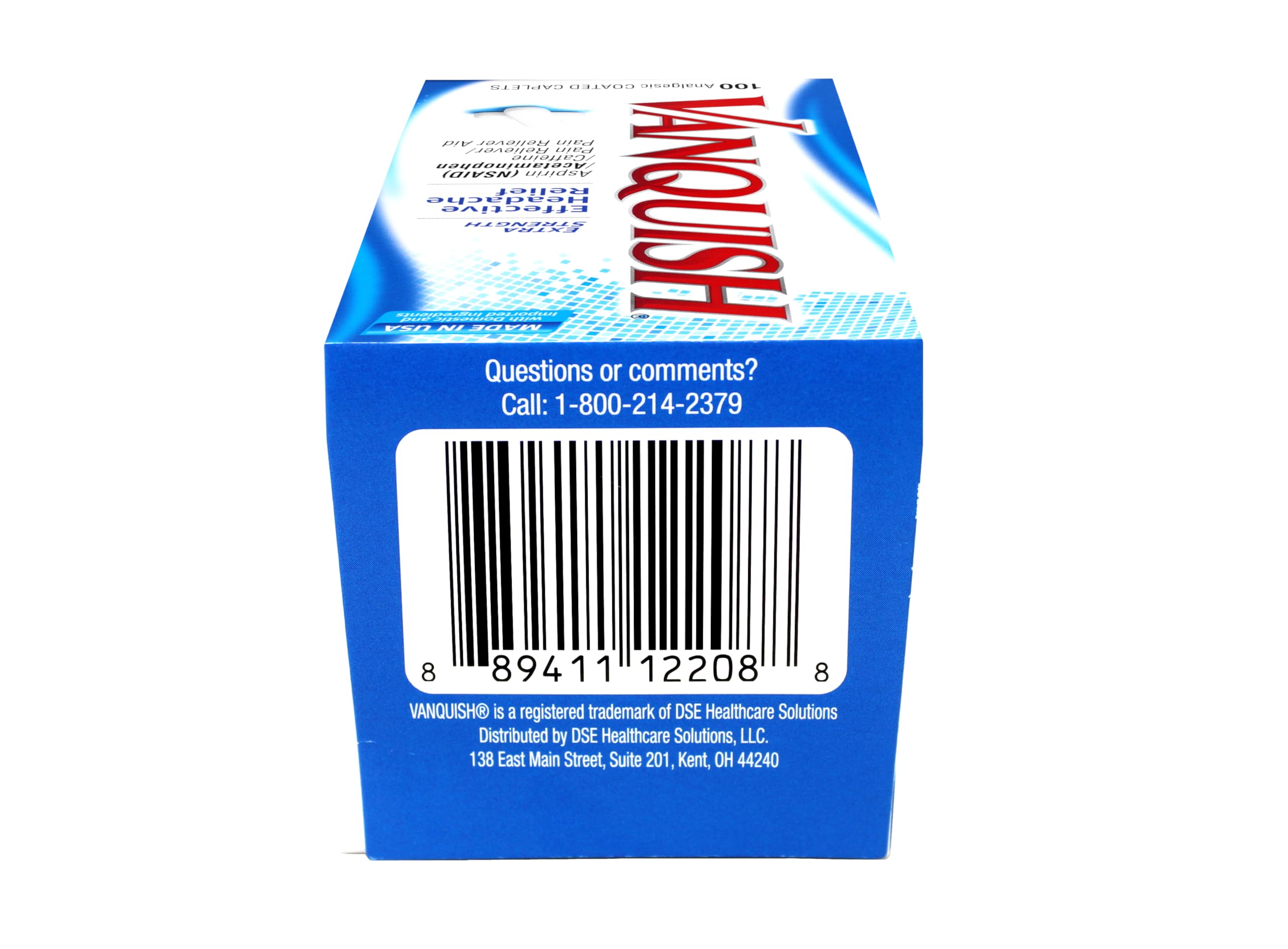 Vanquish Pain Reliever, 100 Count (Pack of 2) Vanquish buy supplements canada