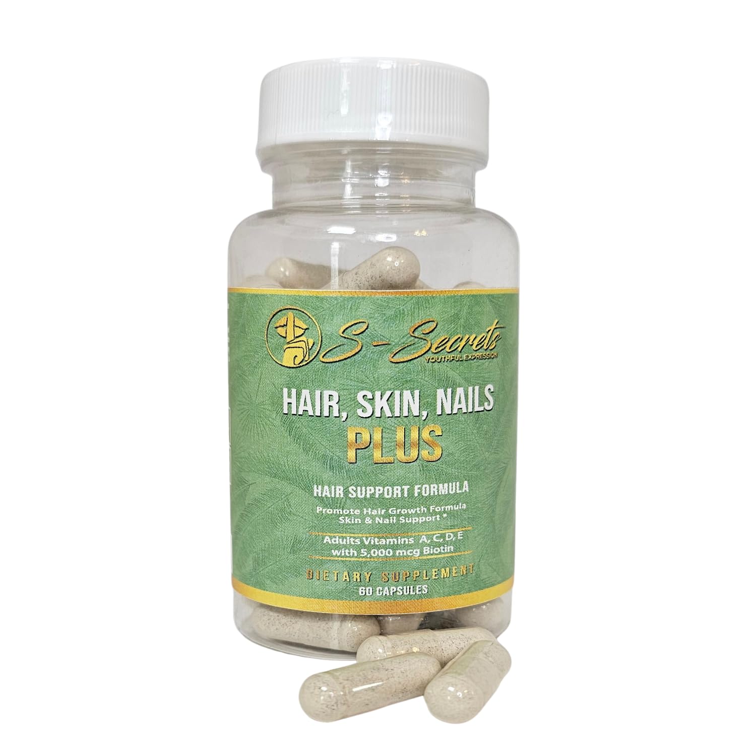S-Secrets Hair, Skin & Nails Vitamin – Non-GMO Multivitamin for Hair, Skin & Nails | Biotin 5,000 mcg per Serving | 30-Day Supply (60 Capsule) S-Secrets buy supplements canada
