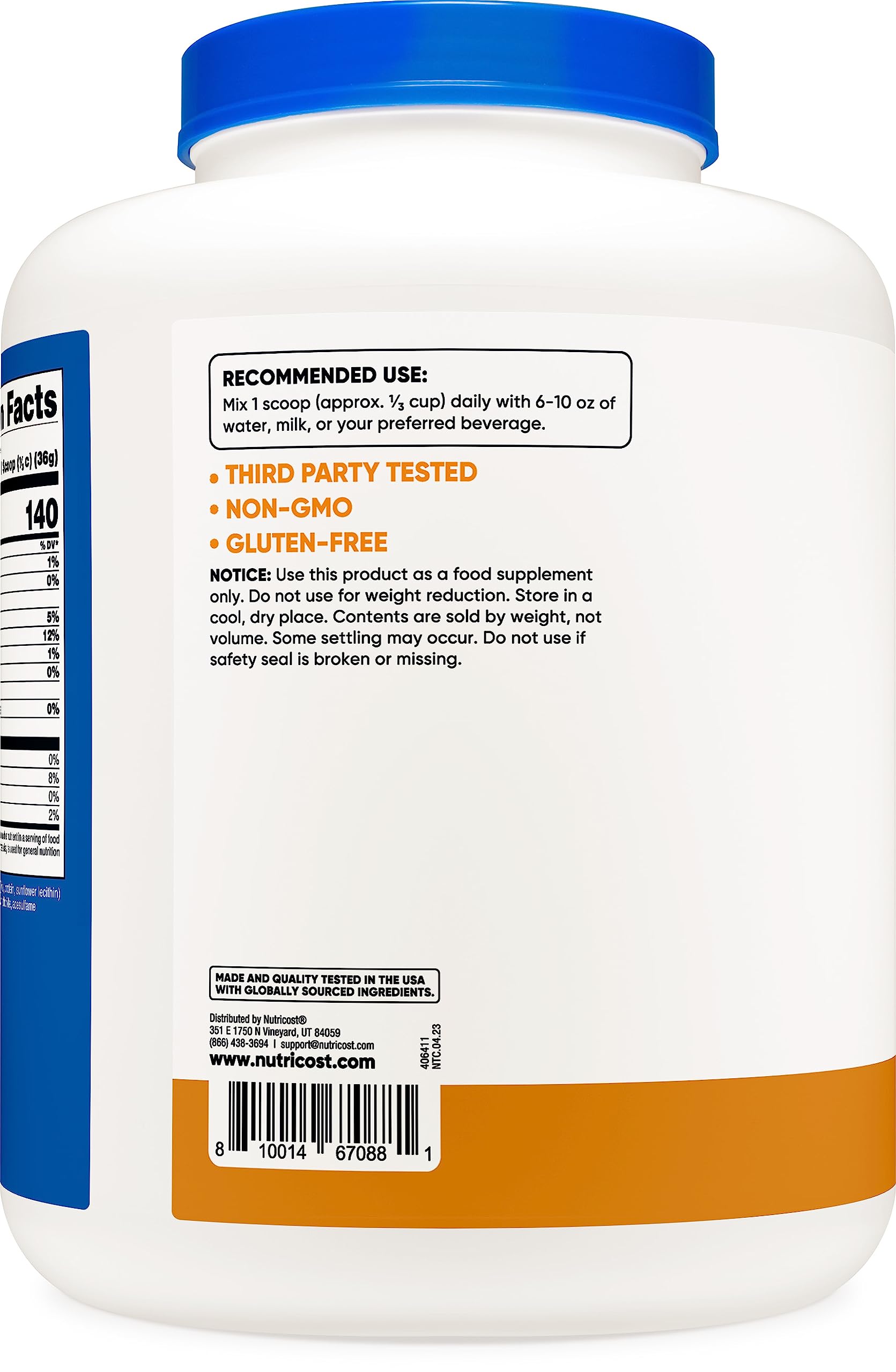 Nutricost Whey Protein Isolate (Salted Caramel, 5LBS) Nutricost buy supplements canada