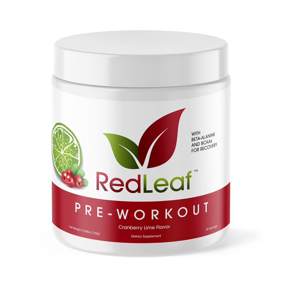 Red Leaf Pre Workout Energizer Powder, BCAA's, Beta-Alanine, Amino Acids and Green Tea Red Leaf buy supplements canada