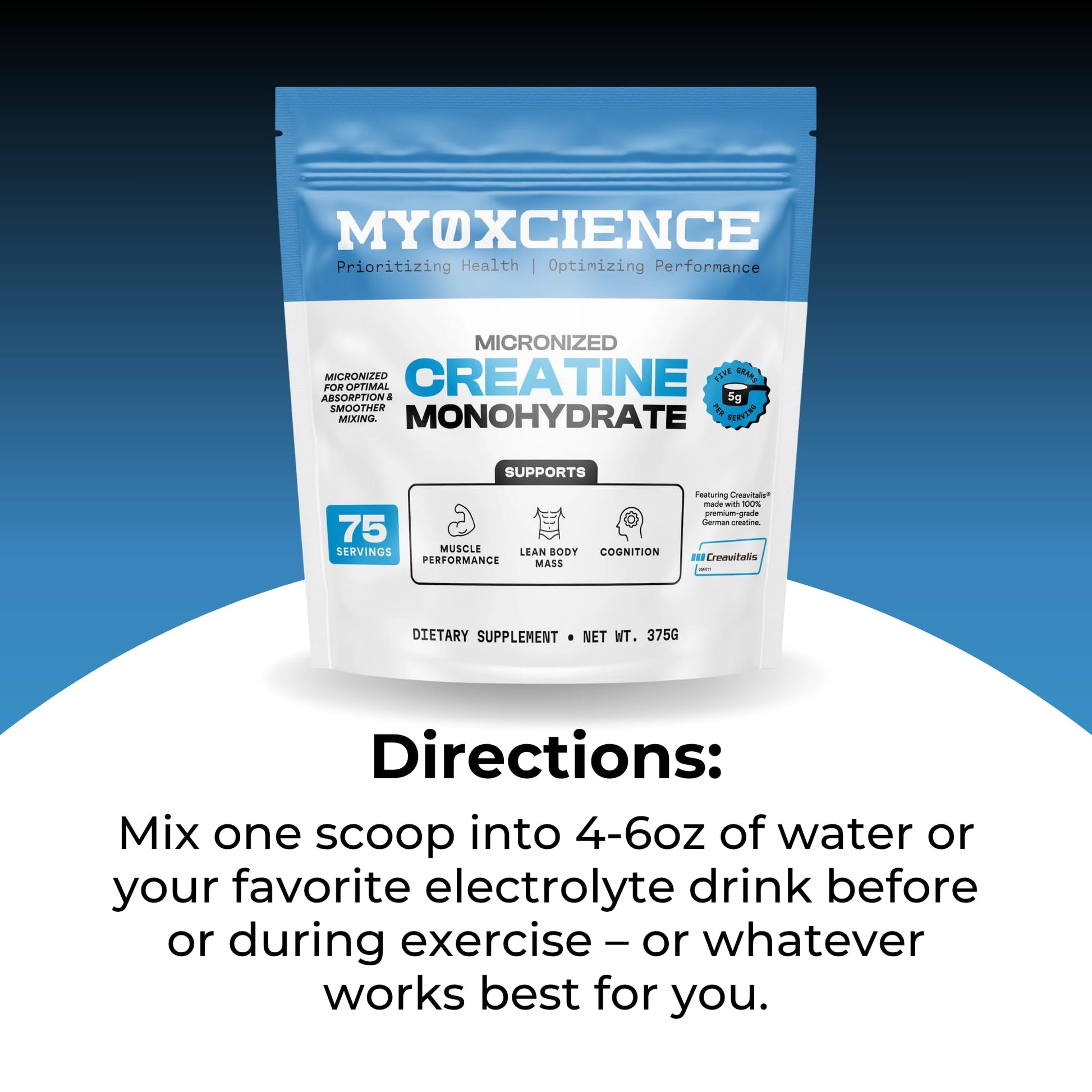 MYOXCIENCE Micronized Creavitalis Creatine | The World’s Purest Micronized Form of Creatine Monohydrate | Supports Muscle Performance MYOXCIENCE buy supplements canada