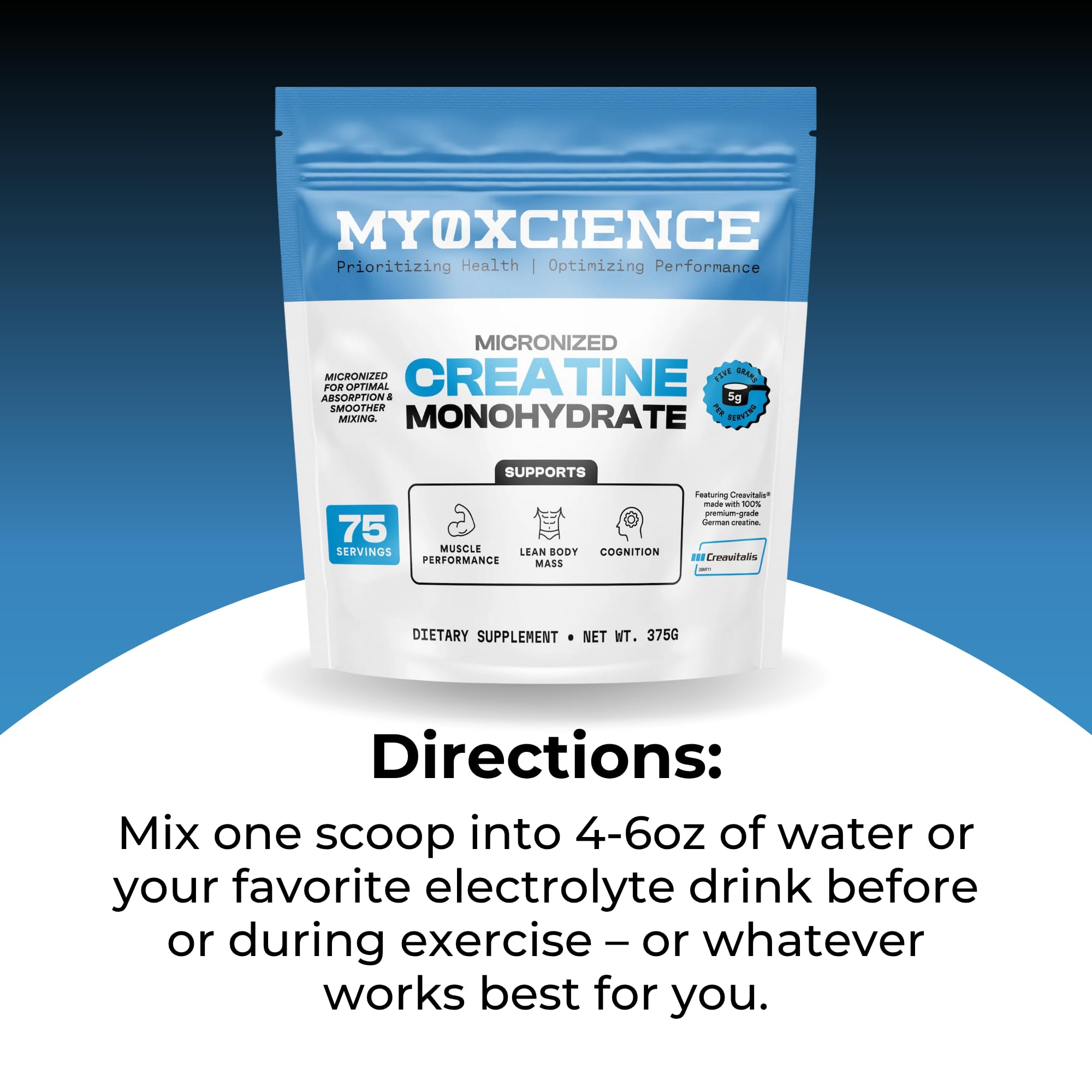MYOXCIENCE Micronized Creavitalis Creatine | The World’s Purest Micronized Form of Creatine Monohydrate | Supports Muscle Performance MYOXCIENCE buy supplements canada