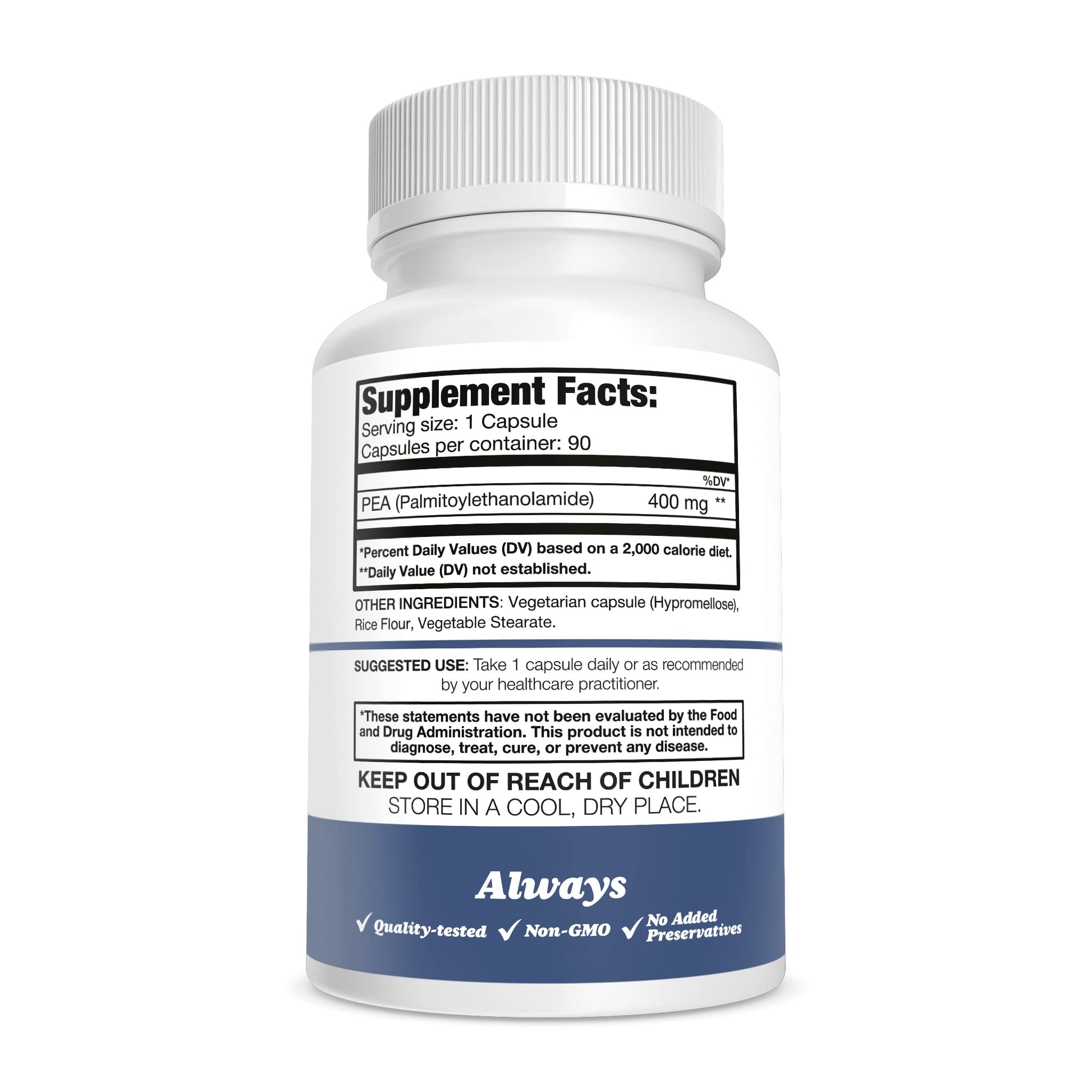 Pure Nootropics - Palmitoylethanolamide (Micronized Pea) 400 mg Capsules | 90 Veg Caps Value Pack | Supports Relief from Occasional Discomfort | Supports Immune System Pure Nootropics buy supplements canada