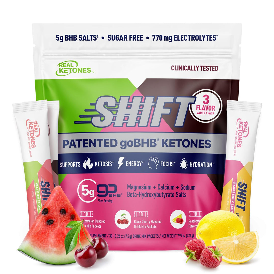 Real Ketones BHB Exogenous Ketones Drink Mix Packets Keto Electrolytes Powder Packets No Sugar with 4 Main Fasting Electrolytes Plus Hydrating Patented Keto BHB Real Ketones buy supplements canada